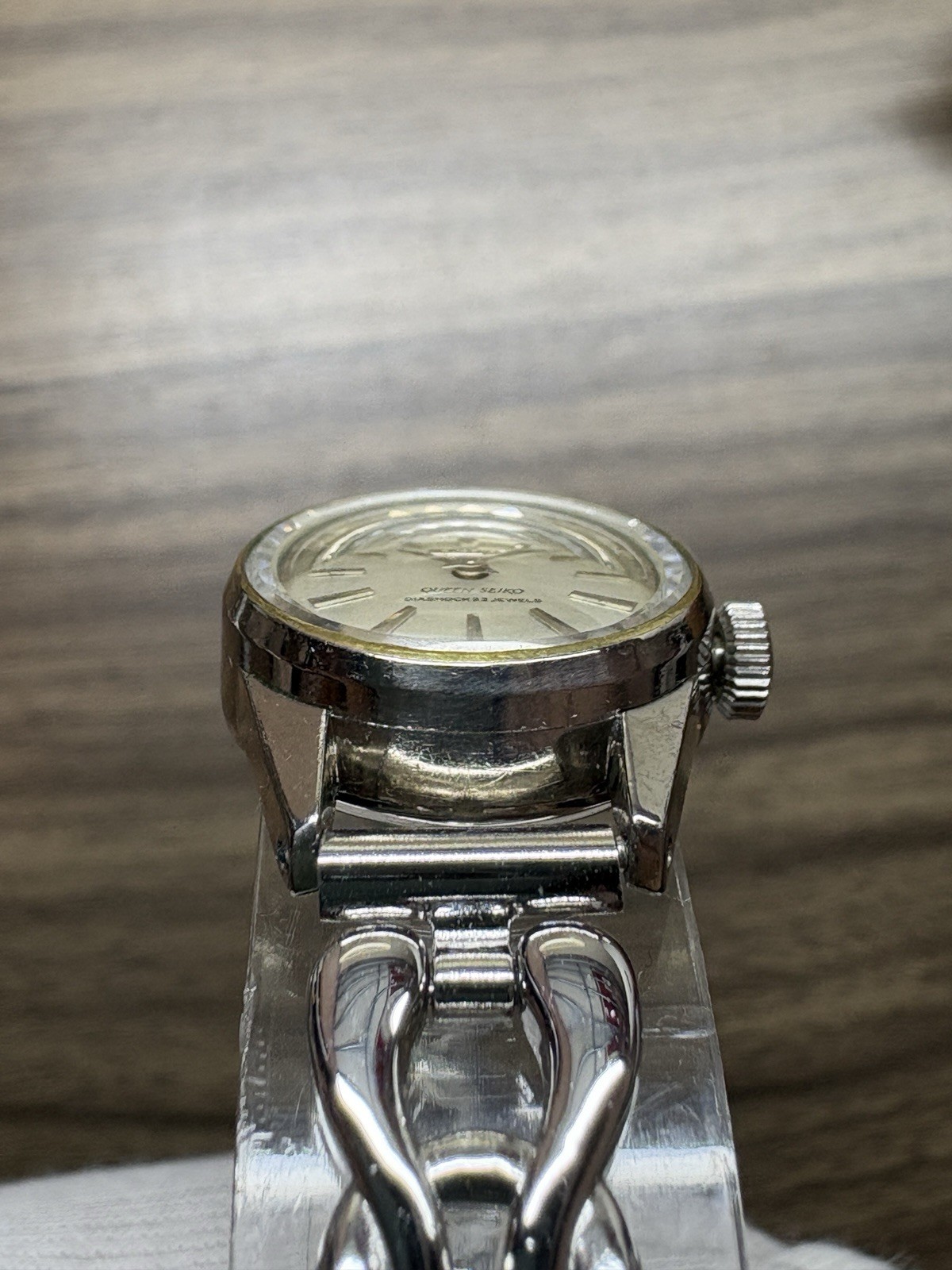 SEIKO Queen Seiko 1020-0010 Vintage 1975 Hand-Winding Ladies 14K WGF Japan