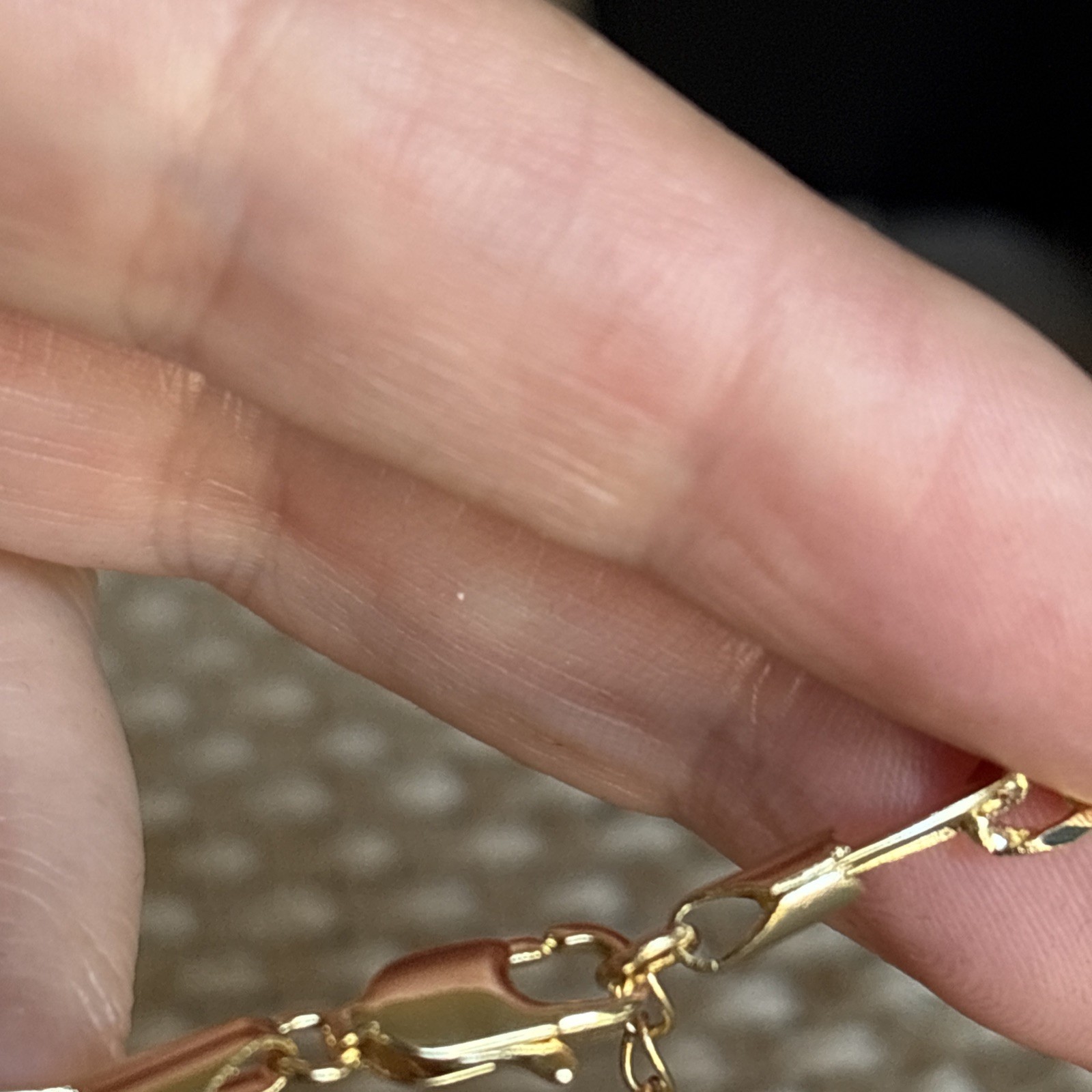 pavoi necklace 14k Gold Plated Curb Paperclip Box Chain. 16” With 3” Extender