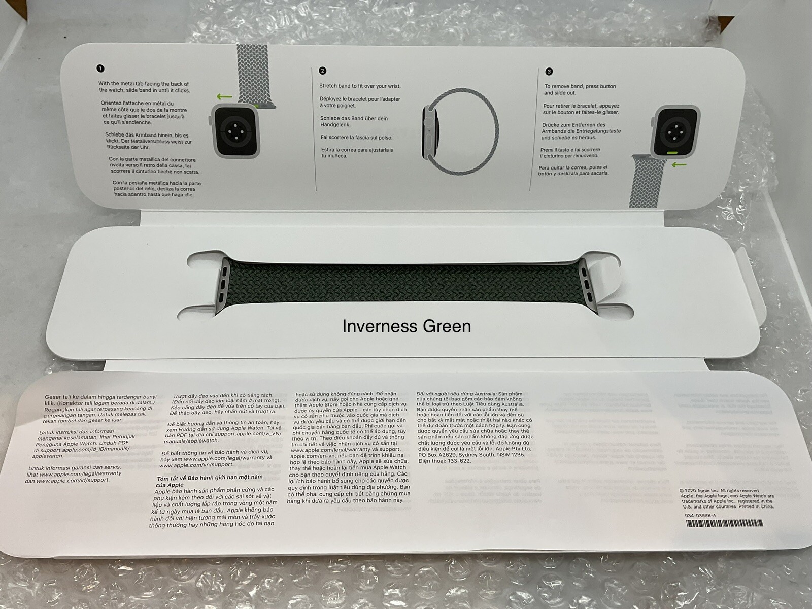 GENUINE APPLE BRAIDED SOLO LOOP STRAP 38MM/40MM/41MM/44MM/45MM/49MM OFFICIAL