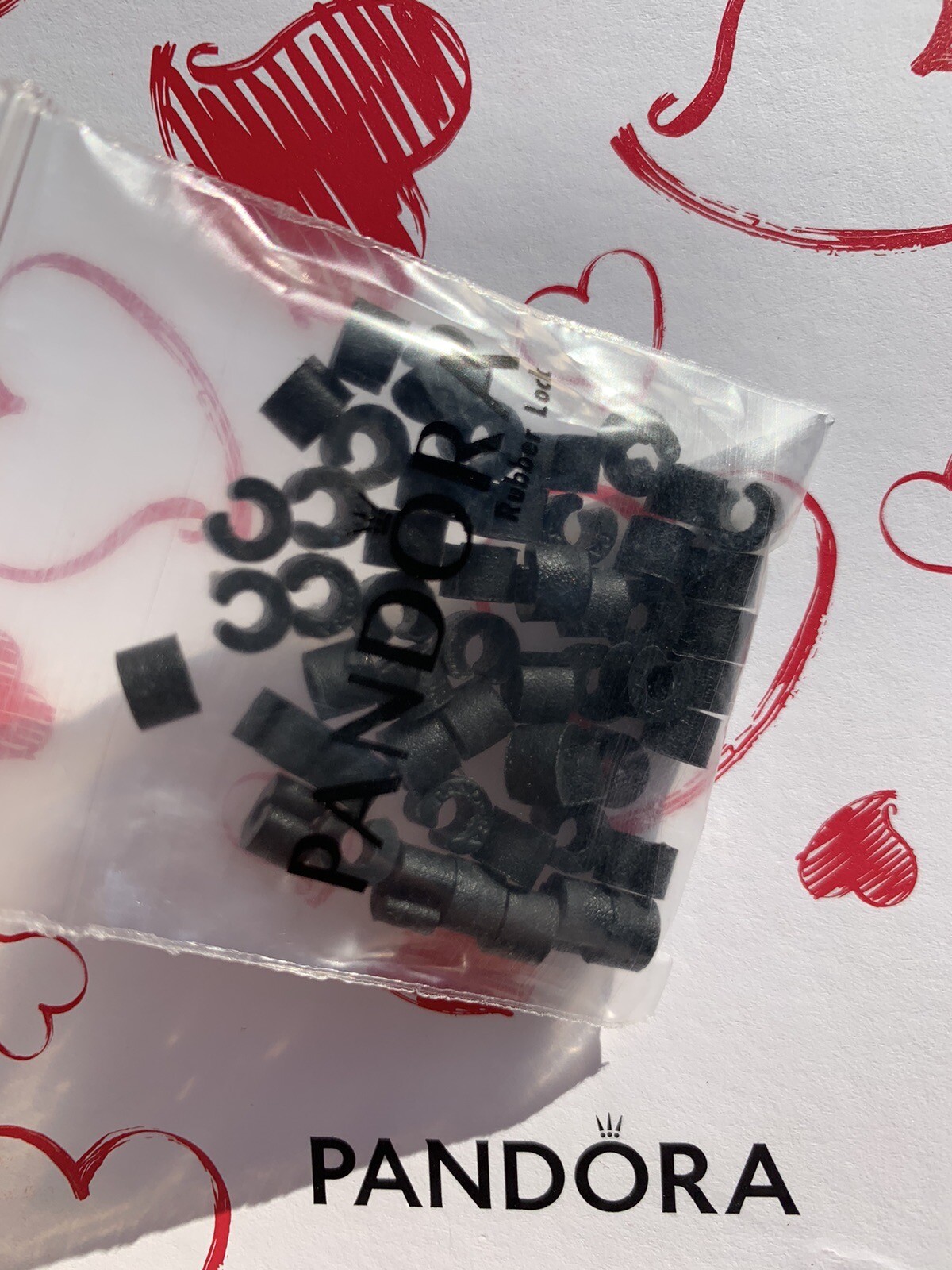 Lot of 50 Pandora Silicon Rubber Clip Stoppers Lock US Store New 100% Authentic