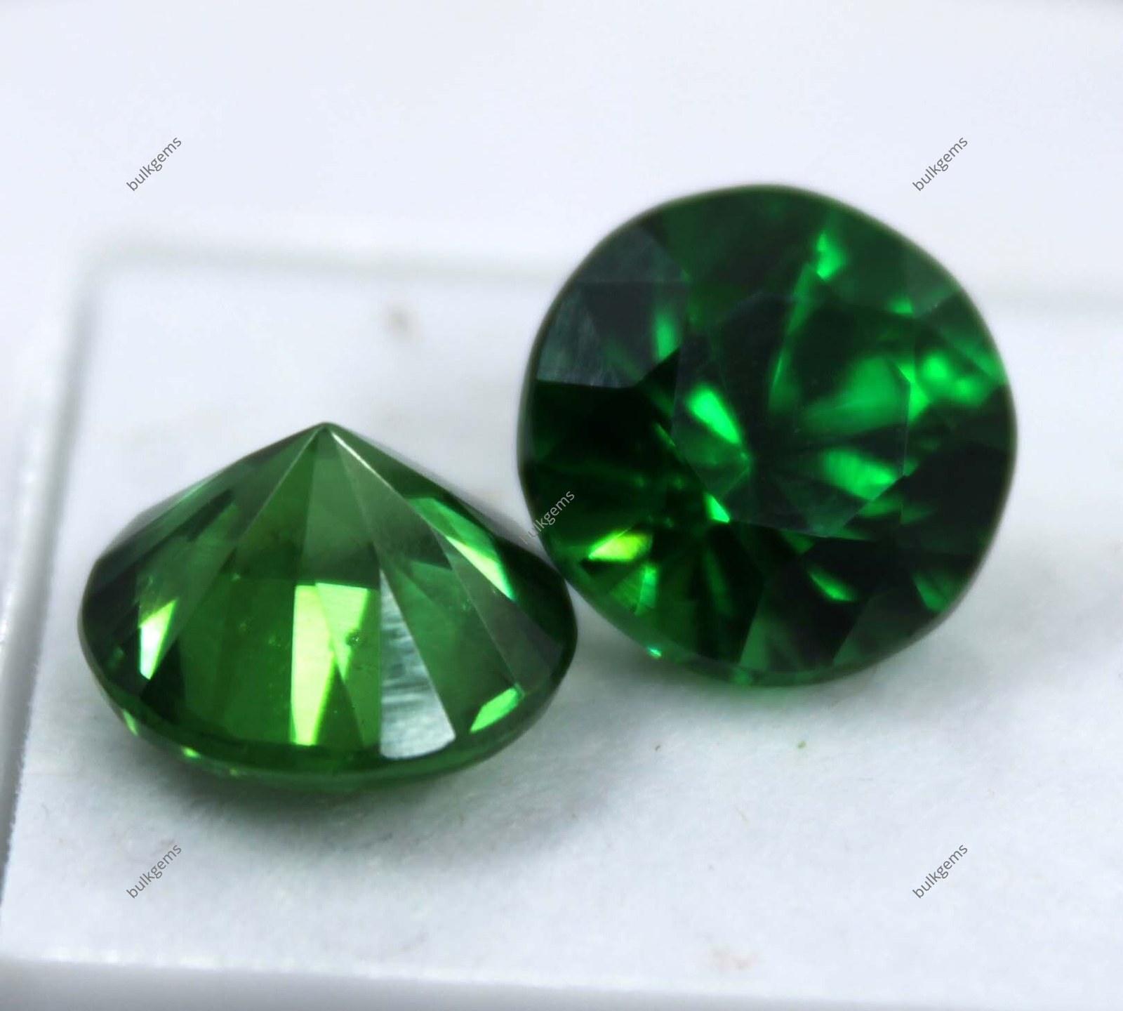 AAA VVS 18 Ct Natural Certified Green Tourmaline Round Cut Loose Gemstone