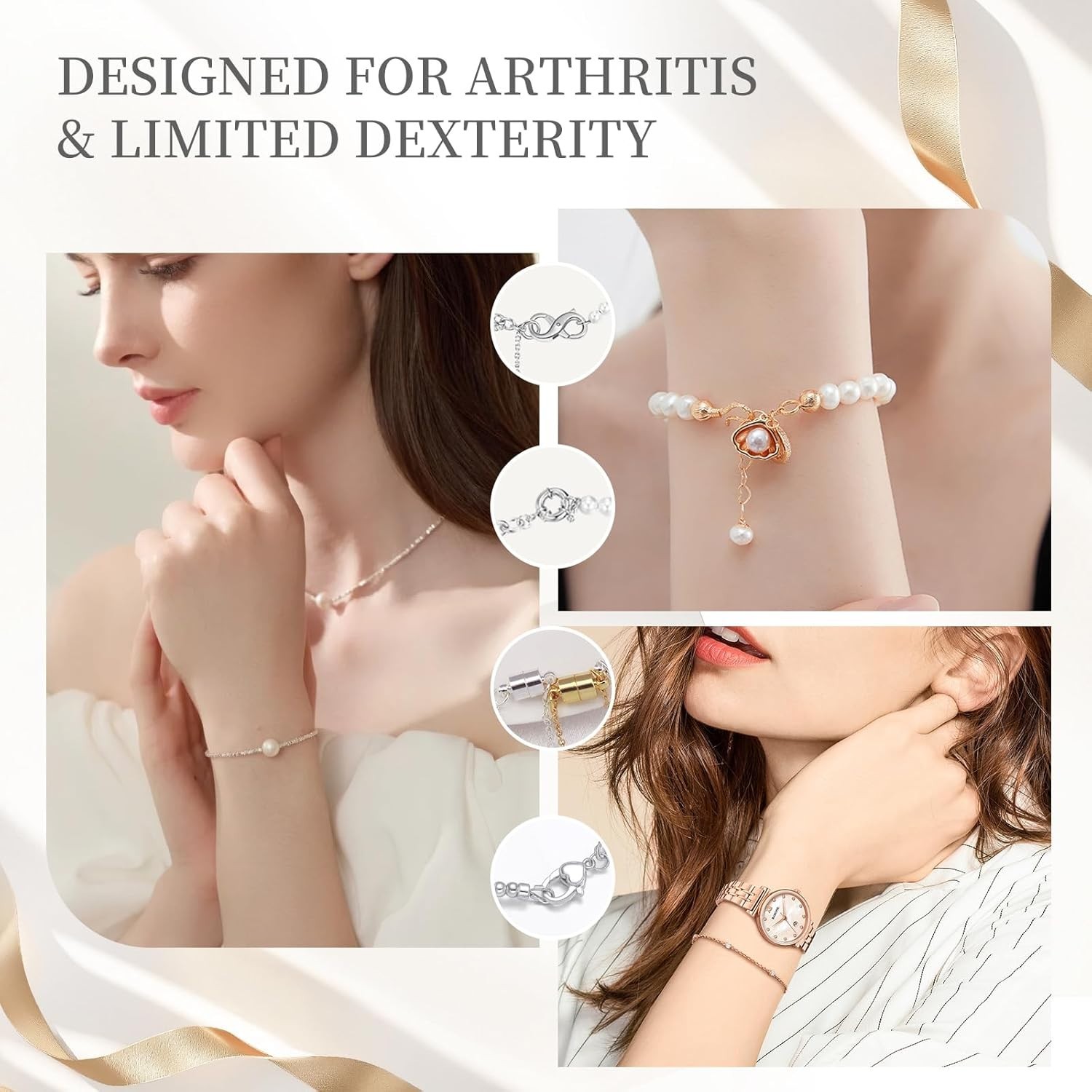 Jewelry Clasp Assistant with Non-Slip Tips, Perfect for Necklaces and Bracelets