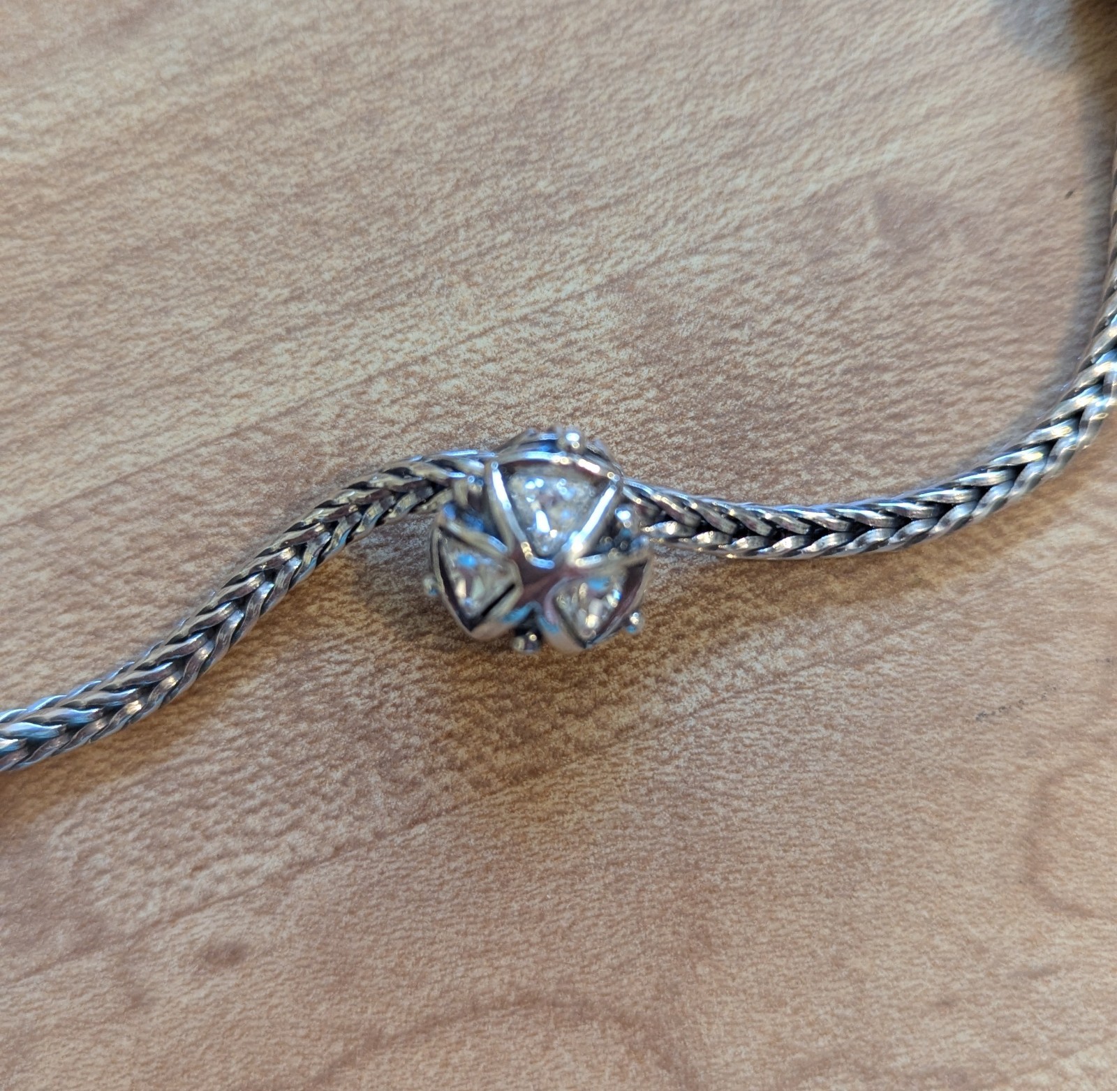 Authentic Retired TrollBeads Crystal Triangles bead