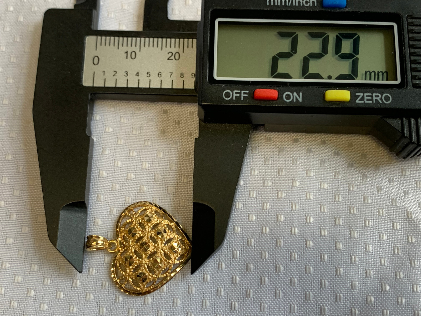 14K Yellow Gold Heart Pendant Beverly Hills Gold 1.95g Fine Jewelry Charm