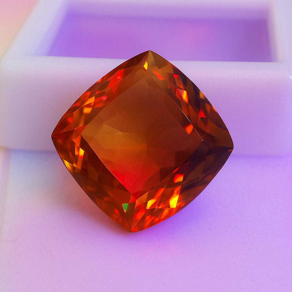 Brazil Diaspore Cushion Cut 14.30 Ct Color Change Alexandrite Effect Gem