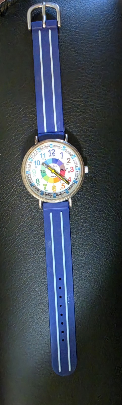 Kiddus Kids Time Teacher Watch Blue Analog Educational Learning