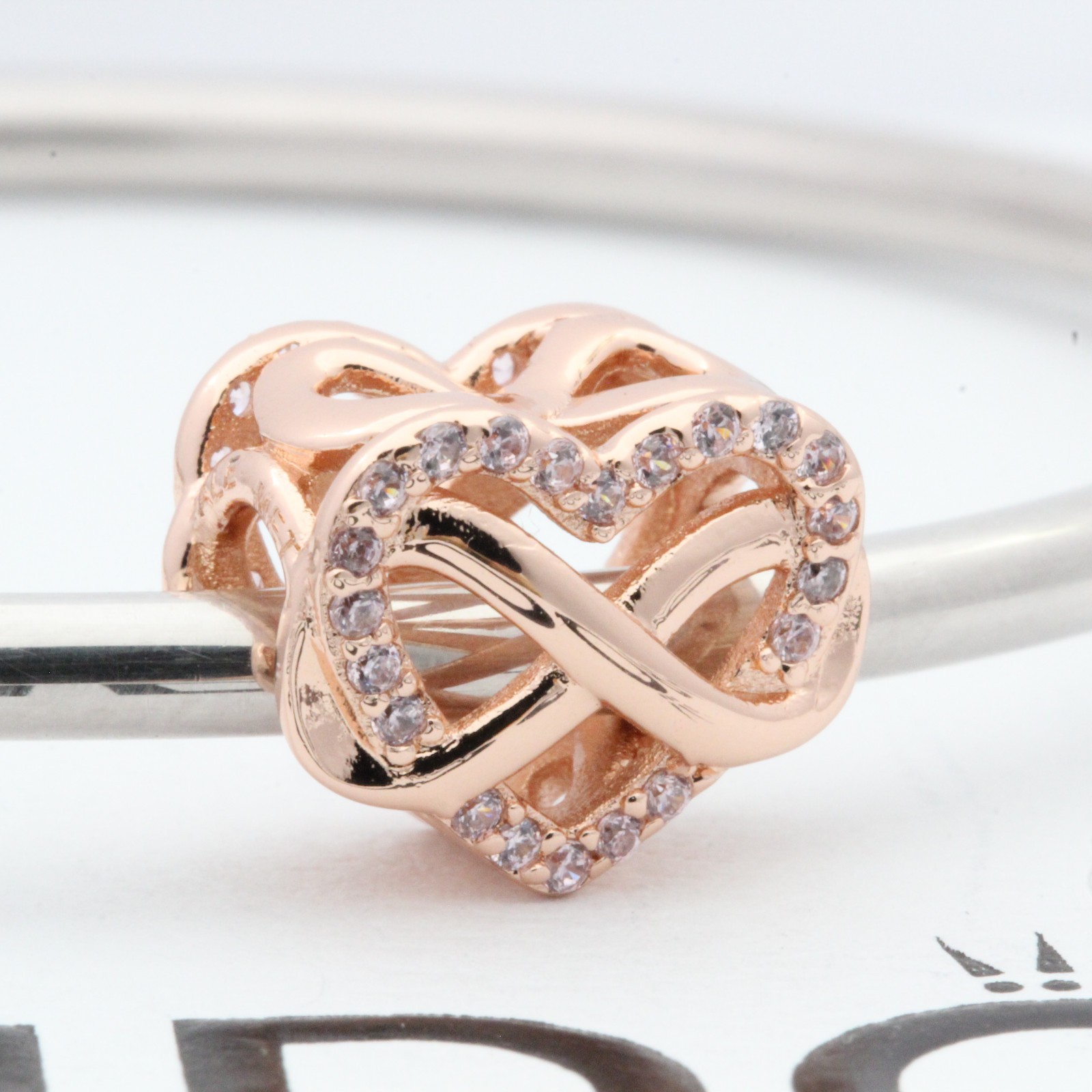 Authentic Pandora Rose Family Infinity Heart Wife Love Charm 782246C01