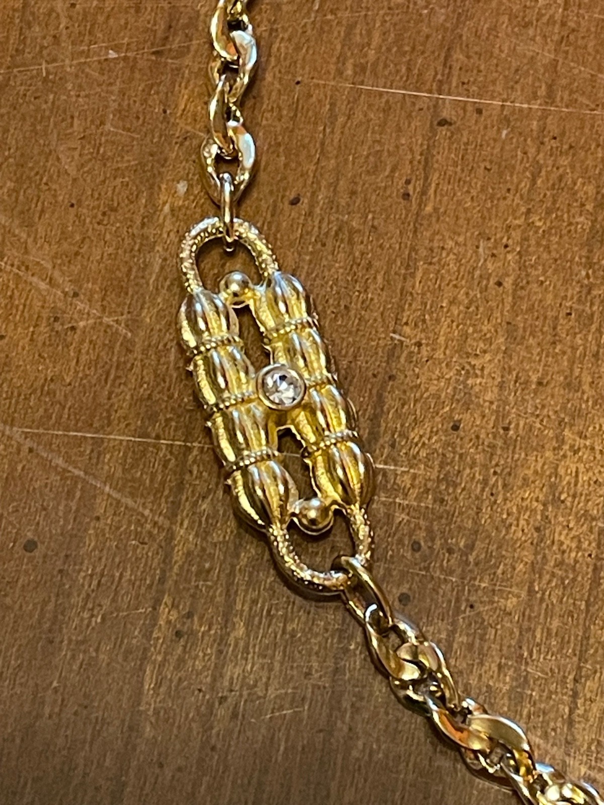 Vintage Camrose & Kross Jackie Kennedy GoldTone Paperclip 32″L Necklace W/ COA