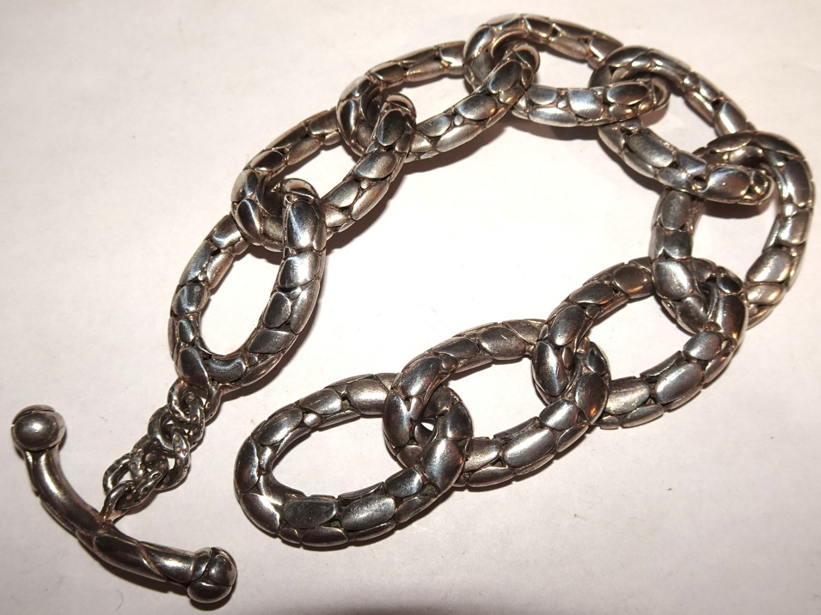 John Hardy Sterling Silver Kali Pebble Link Bracelet