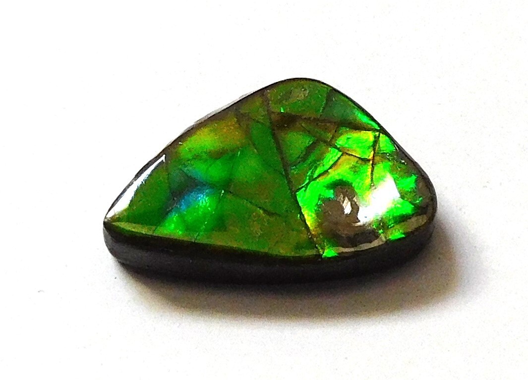 6.65 Ct Natural Canadian Ammolite Cabochon Loose Gemstone 17.7X10.7X4.2MM LE32