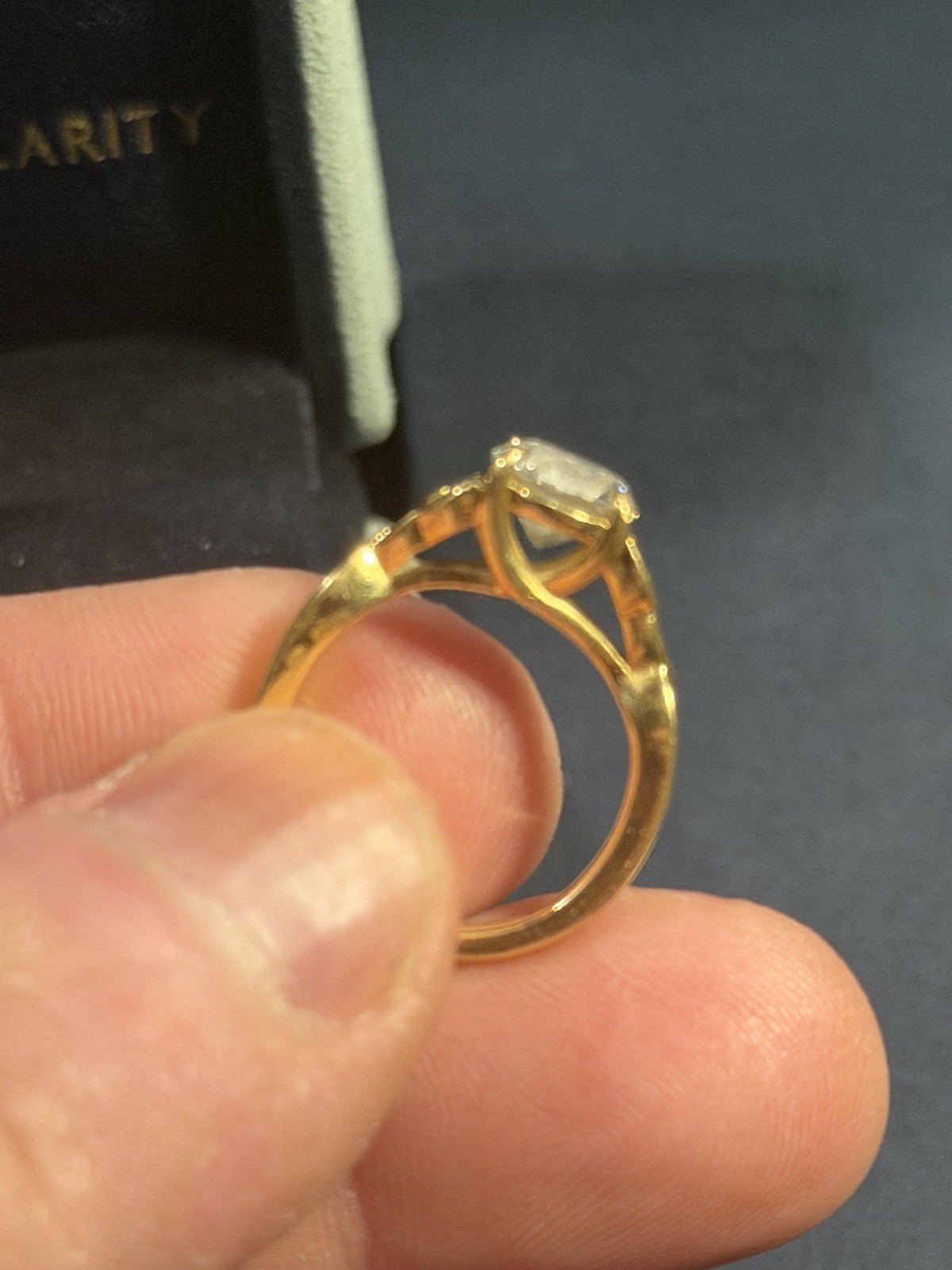 1.5 ct lab grown diamond ring Flawless Colorless Ideal Cut