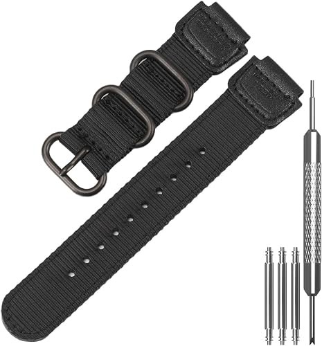 18Mm Heavy Duty Nylon Watch Band Compatible with Casio F108WH AE1200WH W218H