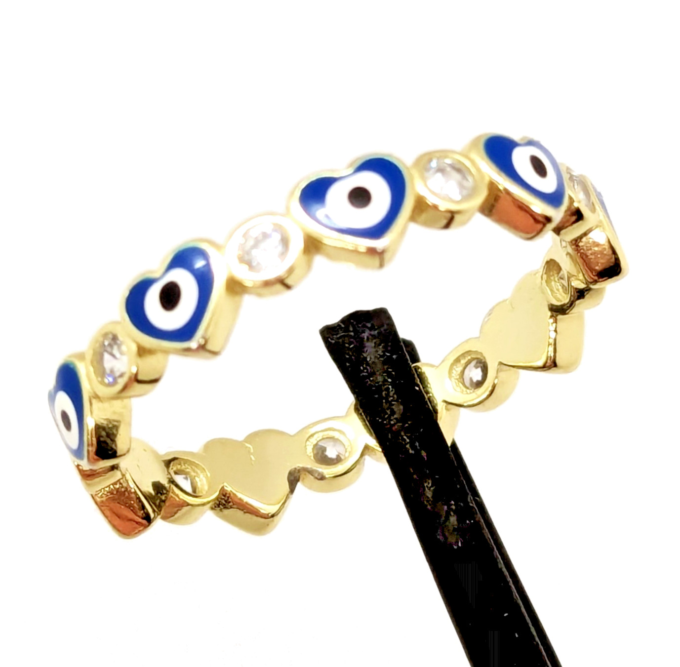 Stylish Luxury RING Sterling Silver 925 in Enamels -size: 7.5US (17.5mm)| UA #94