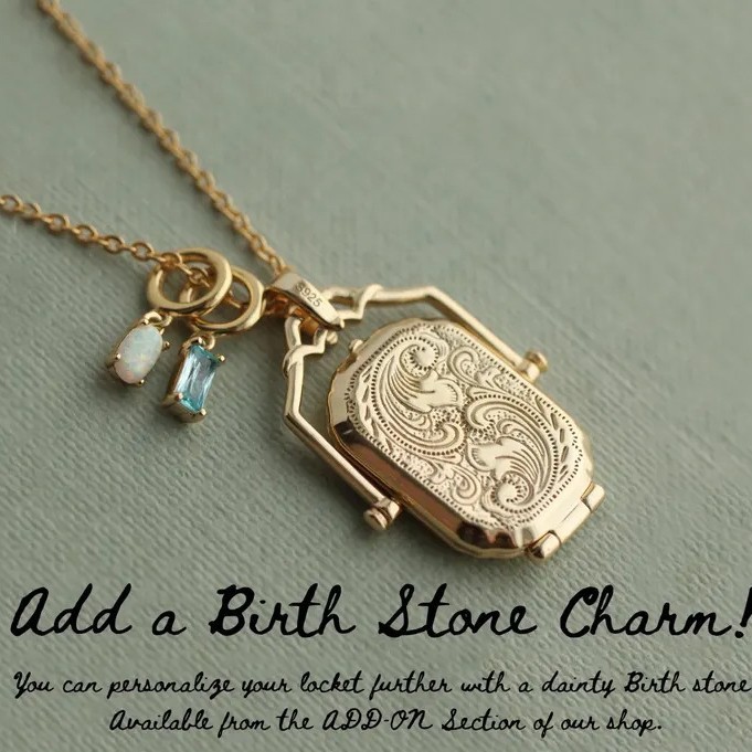 Personalized Vintage Locket Necklace Photo Pendant Couple Jewelry Gift