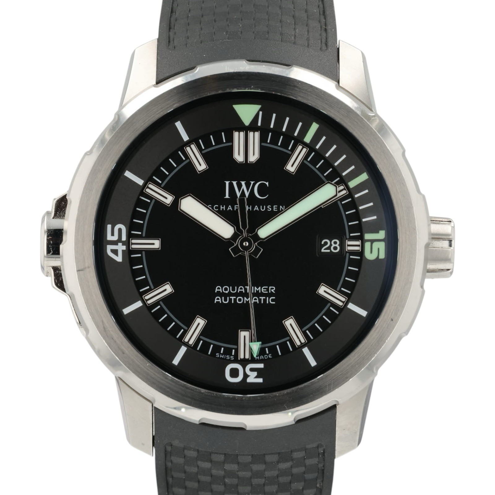 IWC Aquatimer Black Dial Stainless Steel 42mm Automatic Men’s Watch IW329001