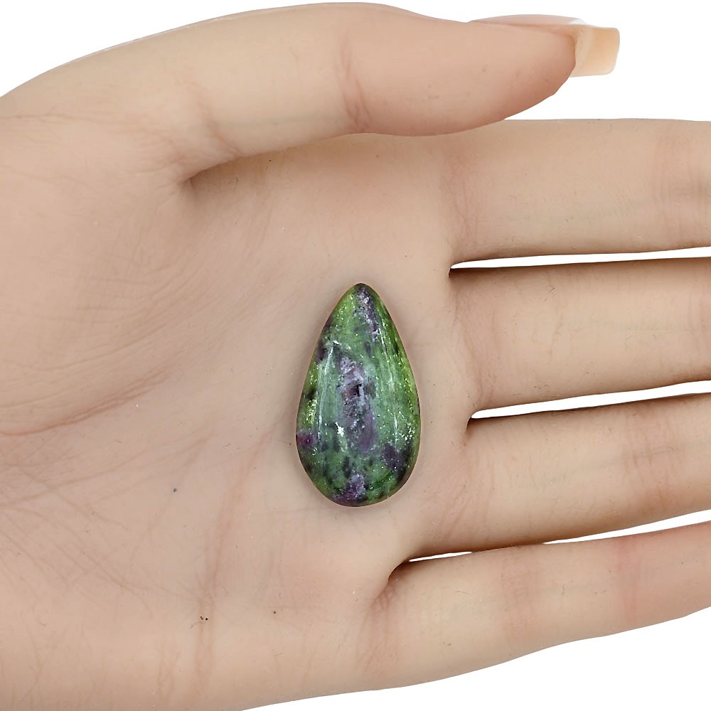 Natural Ruby-Zoisite 29×16.15×5 mm Pear Shape Polished Loose Gemstone LS03860-66