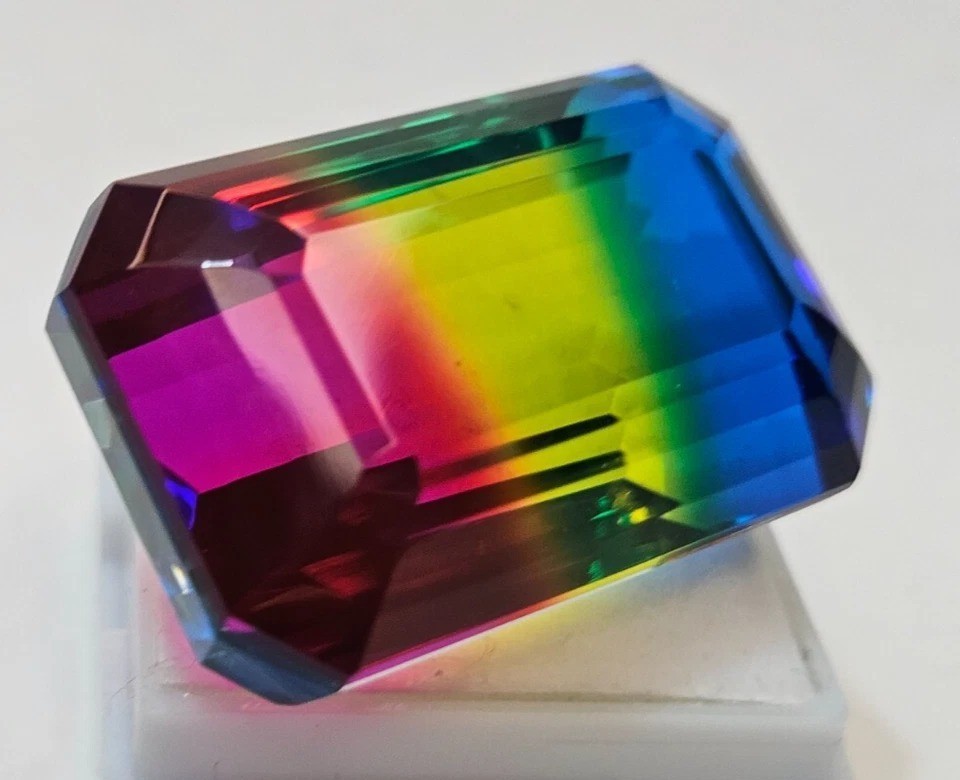 Bi-Colour Ametrine Natural Emerald Cut 79+ Ct Loose Gemstone EGL Certified