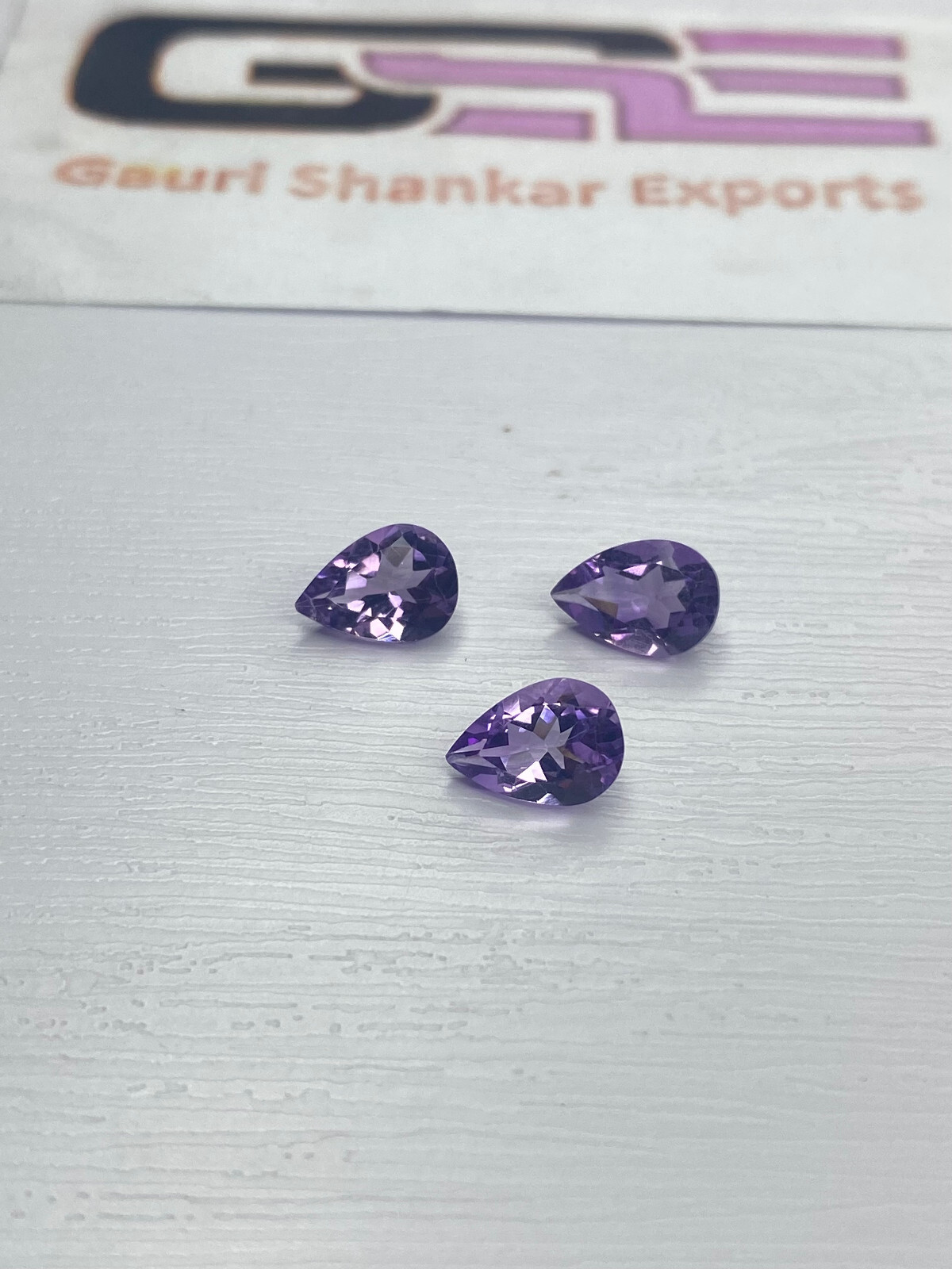 Brazil Amethyst Faceted Pear Cut Loose Gemstone 6×4 mm TO 15x10mm Natural DG