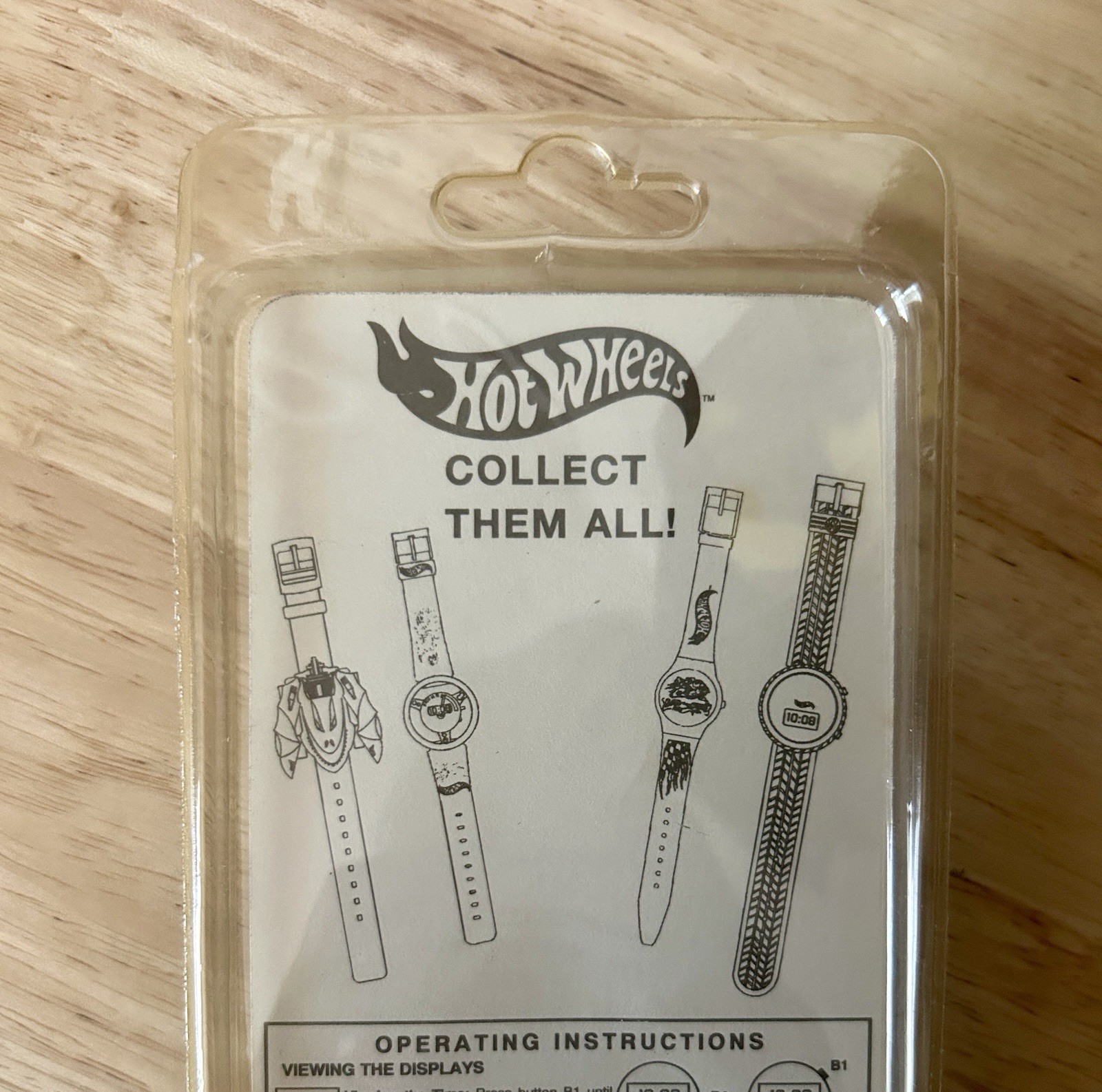Vintage Hot Wheels Race Hard Digital Wrist Watch Steering Wheel Tach Face NIB