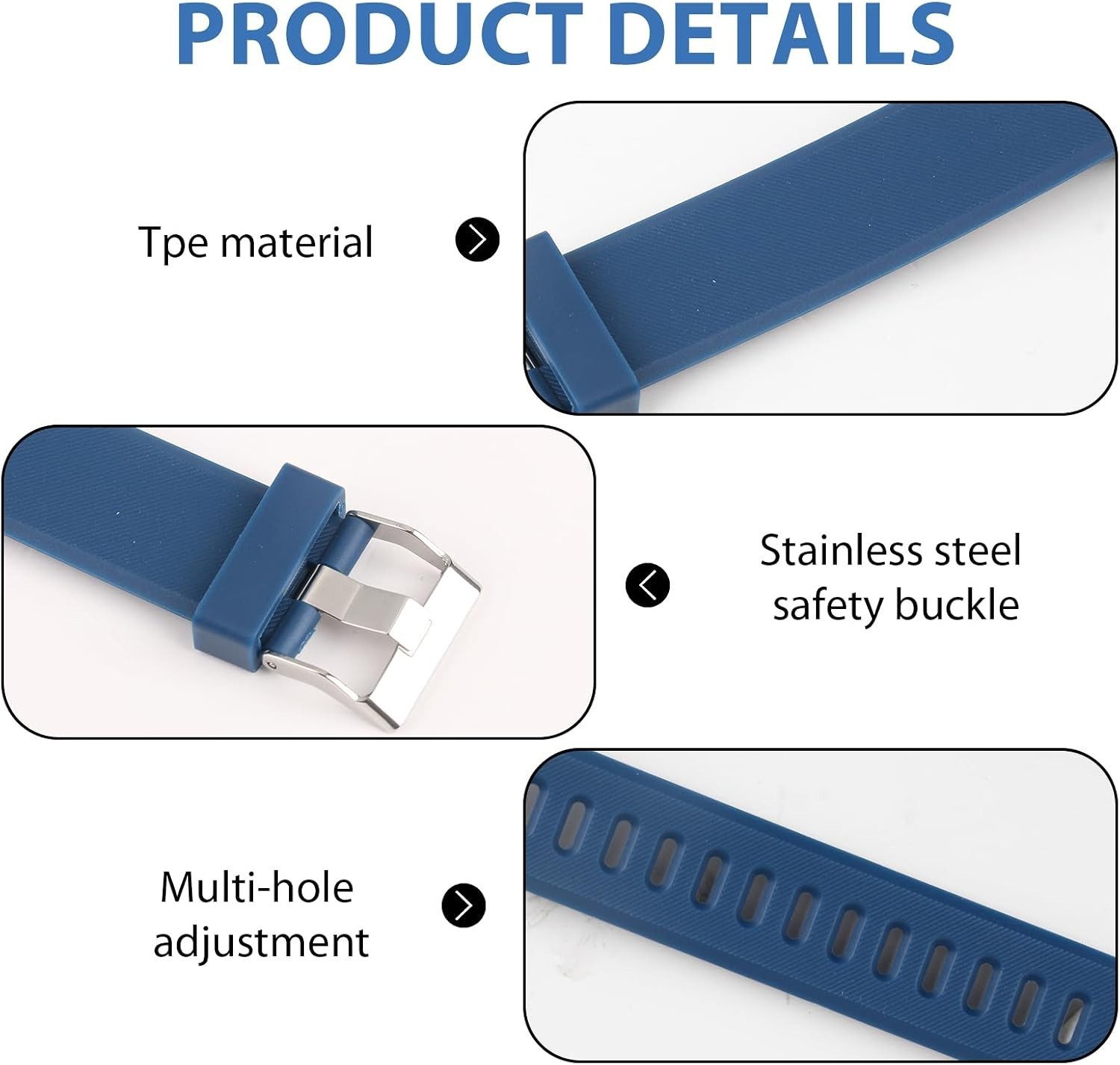Watch Bands Compatible with ID115 Plus HR Fitness Tracker, Replacement Veryfi…