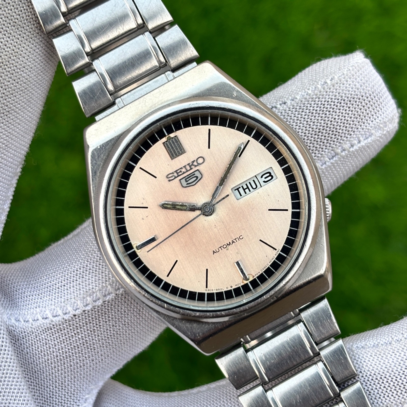 Vintage Seiko 5 Dress Formal Automatic Japan Made Men’s Watch 6309-8810