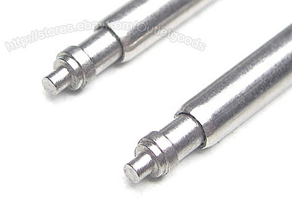 10 Pcs Heavy Duty 2mm Stainless Steel Spring Bar Pin for Chronograph Diver watch