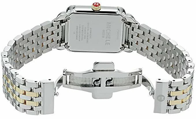 New Michele Deco II Mid Diamond Two Tone Steel Ladies Watch (MWW06I000004)