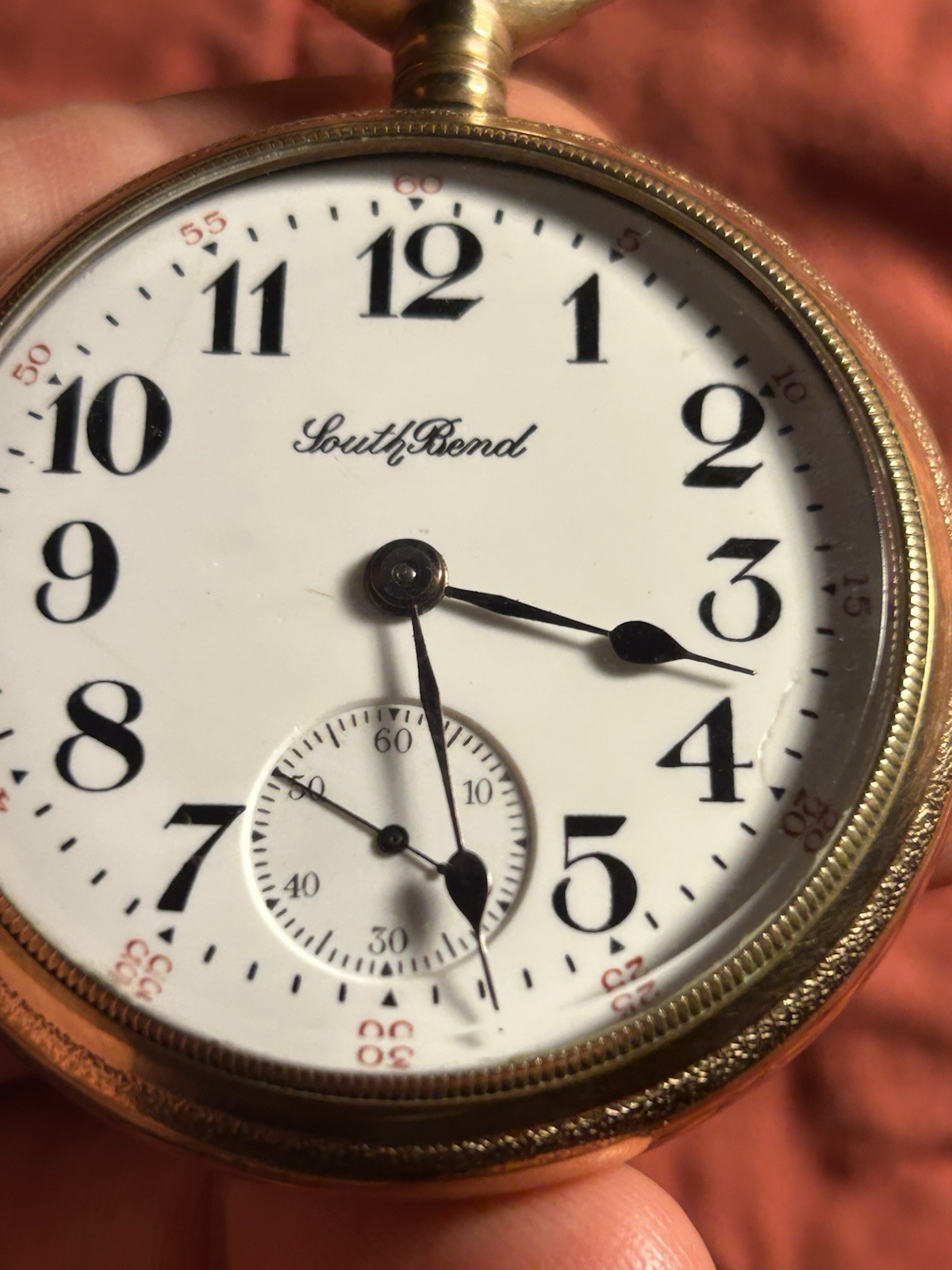 South Bend “Studebaker “ Railway Pocket Watch Gold Filled Or Layered !
