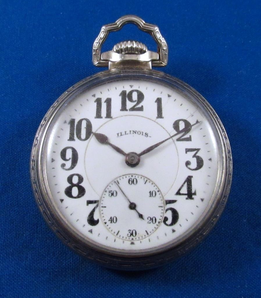 1927 ILLINOIS Type III 60 Hr BUNN SPECIAL 21J Railroad 16s 14K GF Pocket Watch