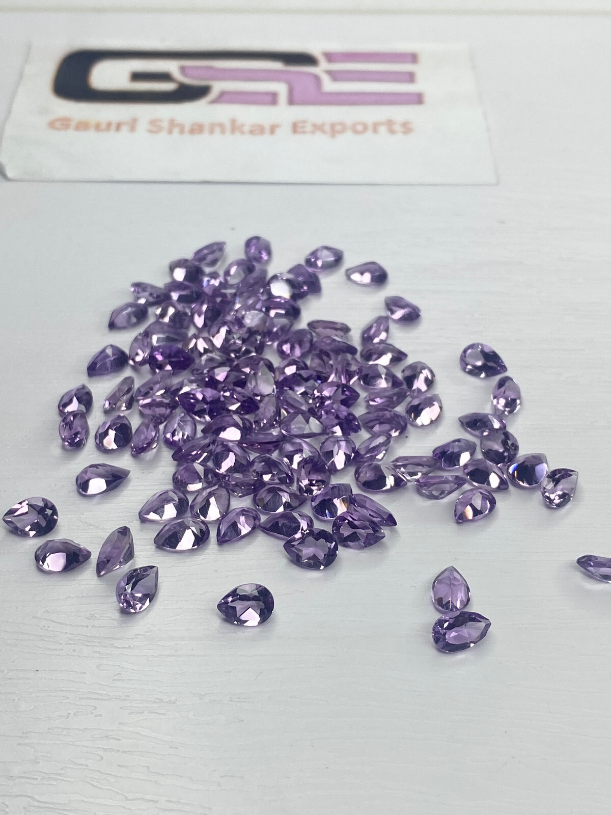 Brazil Amethyst Faceted Pear Cut Loose Gemstone 6×4 mm TO 15x10mm Natural DG