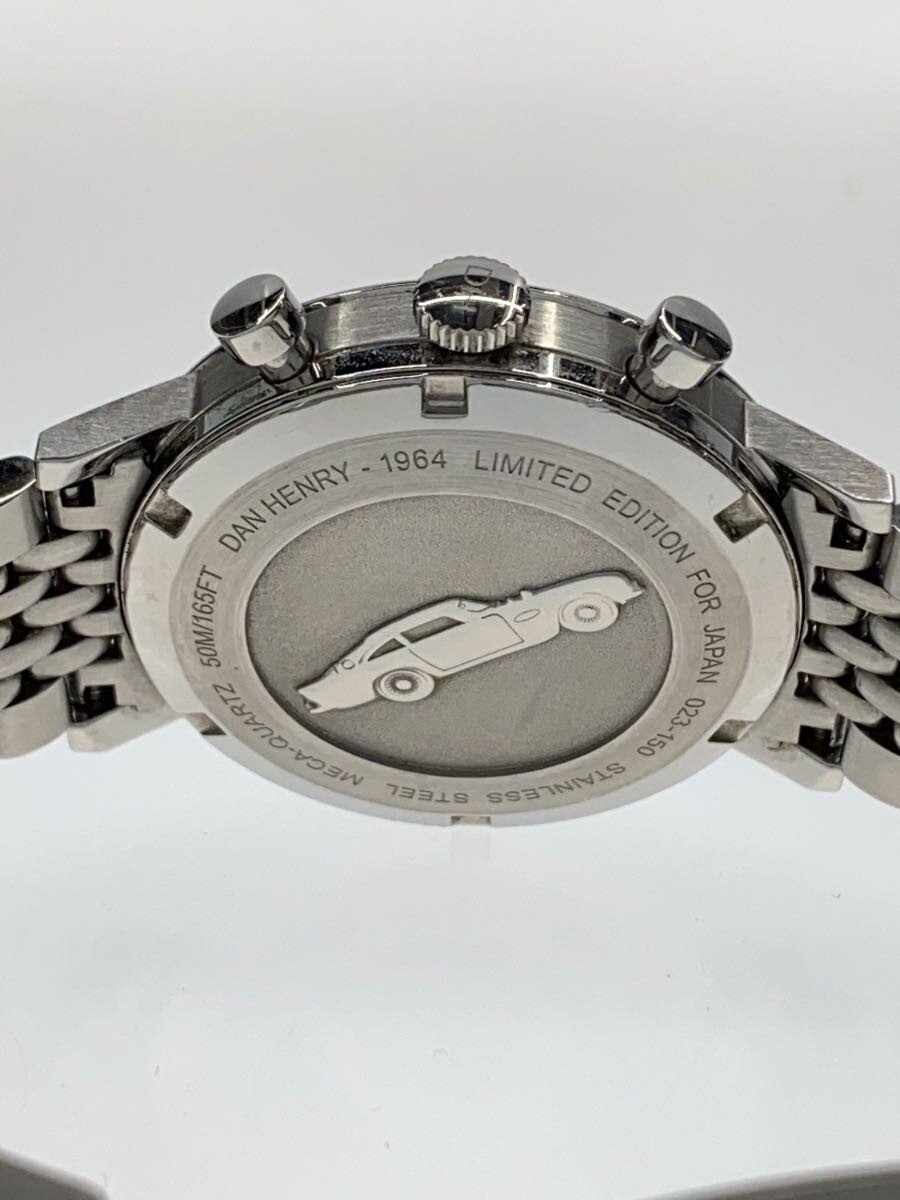 DAN HENRY Watch Analog Navy Dial Silver 1964 Men’s Auth Rare w/Accessory