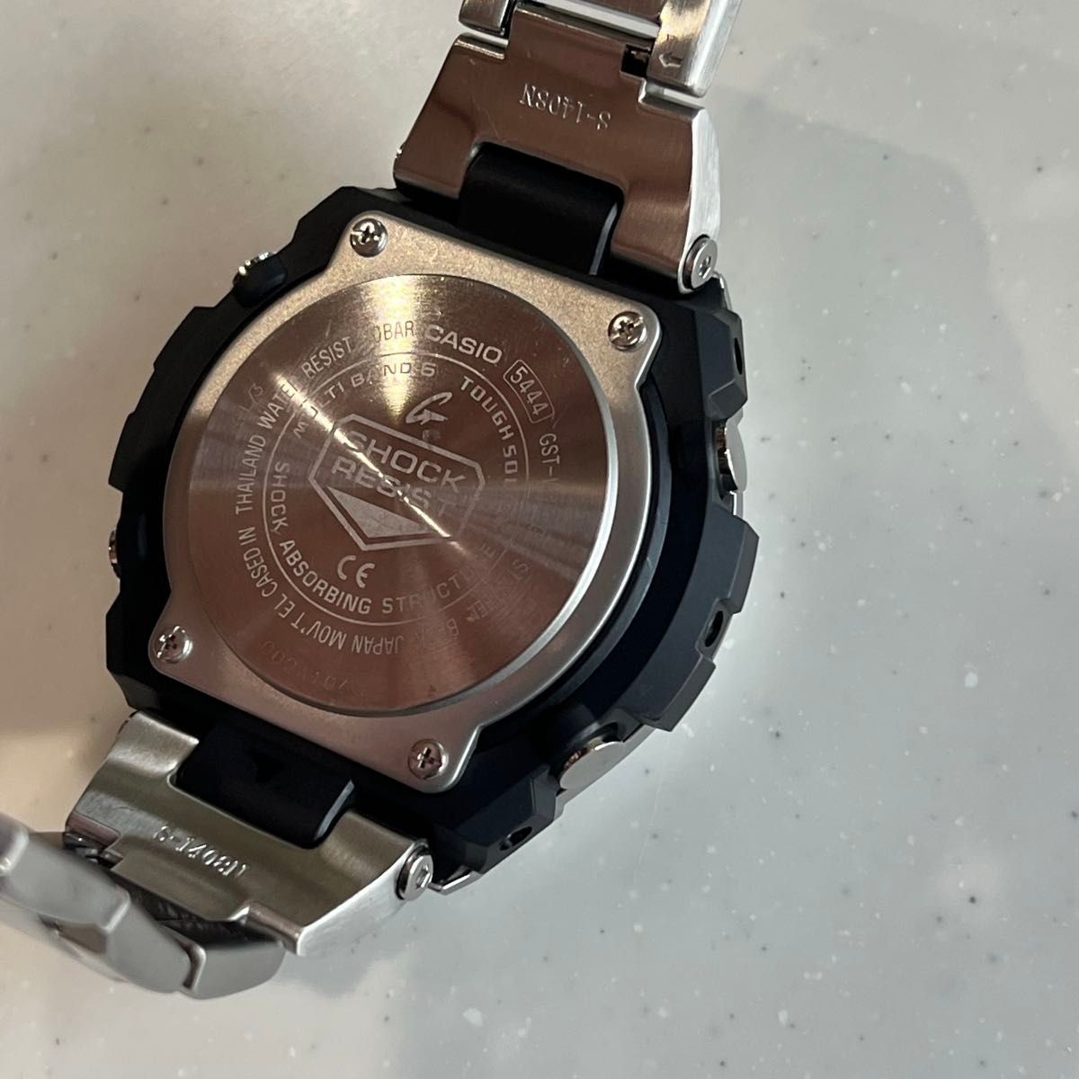 item CASIO G SHOCK GST W110 black and gold radio solar complete set