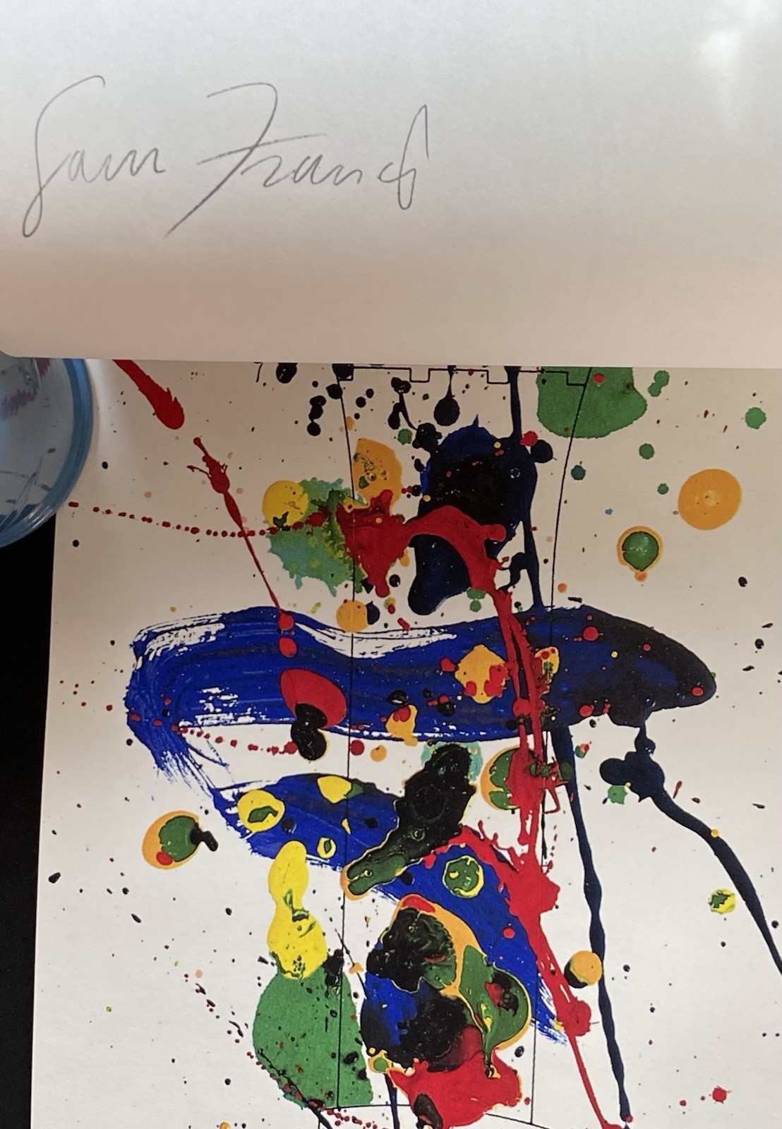 Sam Francis Swatch Watch Signed Lithograph Original Box 30”x8” in 1992