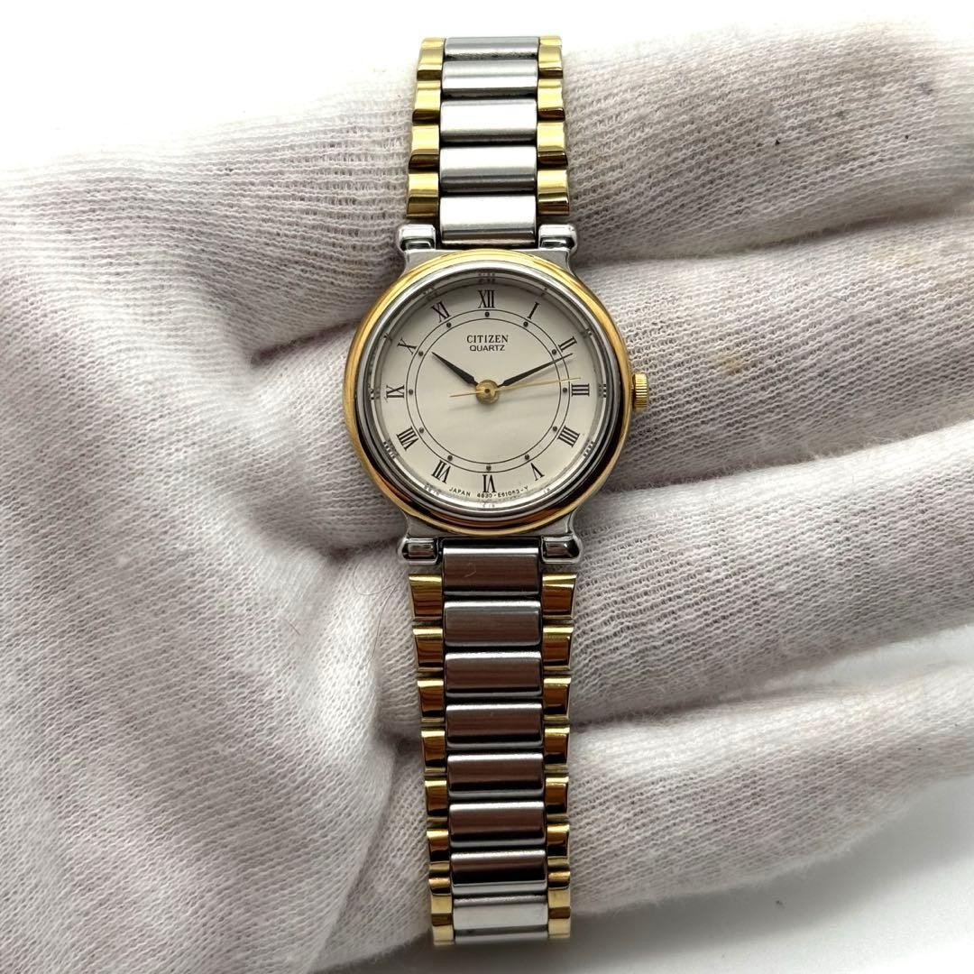 CITIZEN New Battery Wristwatch Working Item 4630 E60574 Combination