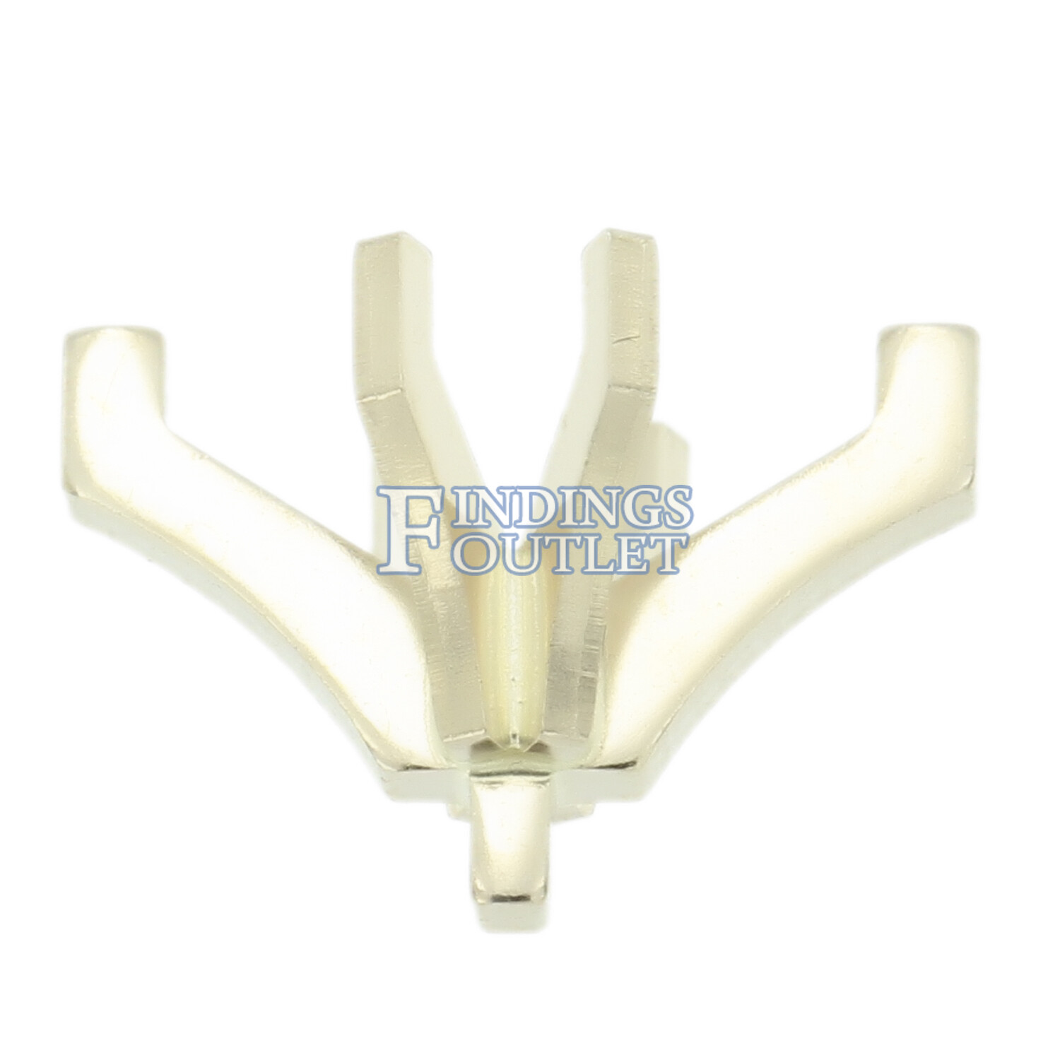 14K White Gold Marquise 6 Prong Peg Head Setting Standard Style For Center Stone