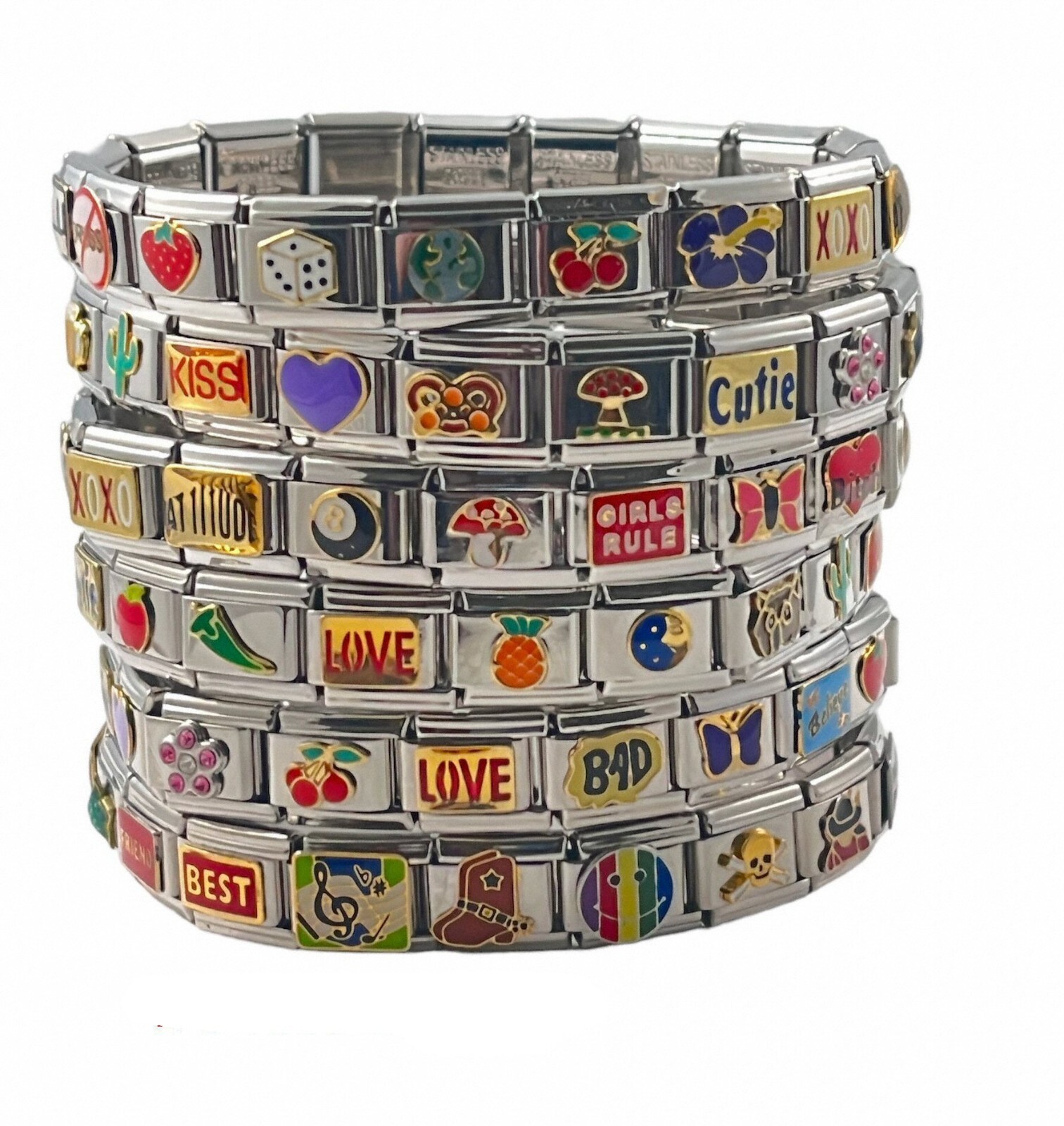 Italian Charms Lots to Choose from Italian Charm Links for your Bracelet (Set14)