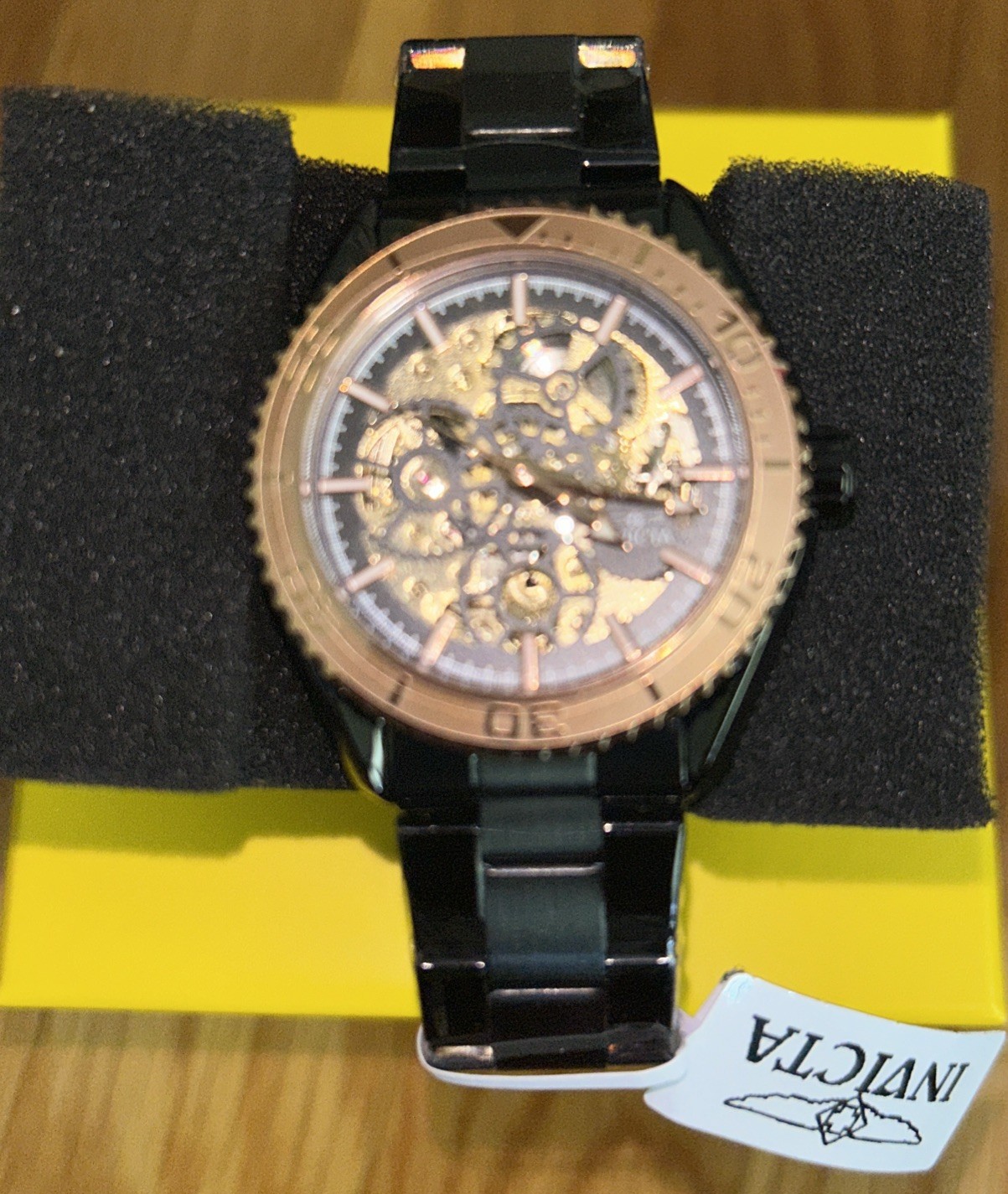 Invicta Objet D Art Automatic Men’s Watch w/ Skeleton Dial 43mm Black 69764 New!