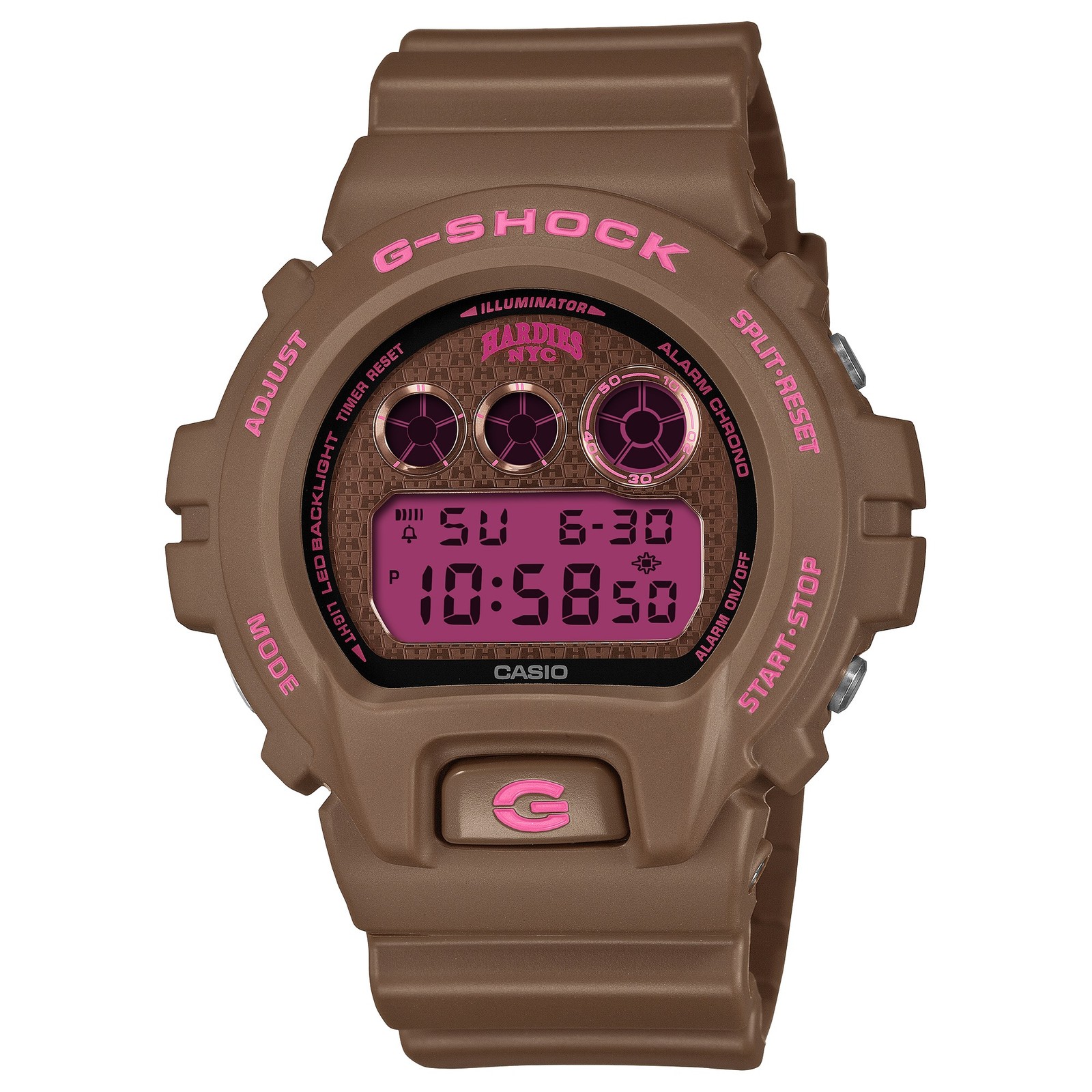 Wristwatch CASIO G-SHOCK DW-6900HH-5ER Hardies NYC Silicone Brown LIMITED