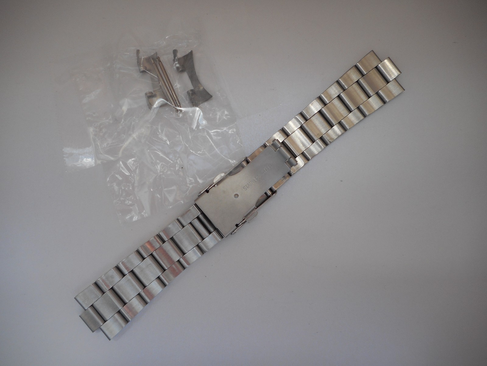 22mm Curved End OYSTER Solid Stainless Steel bracelet Fit Seiko 7S26-0040 SKX031