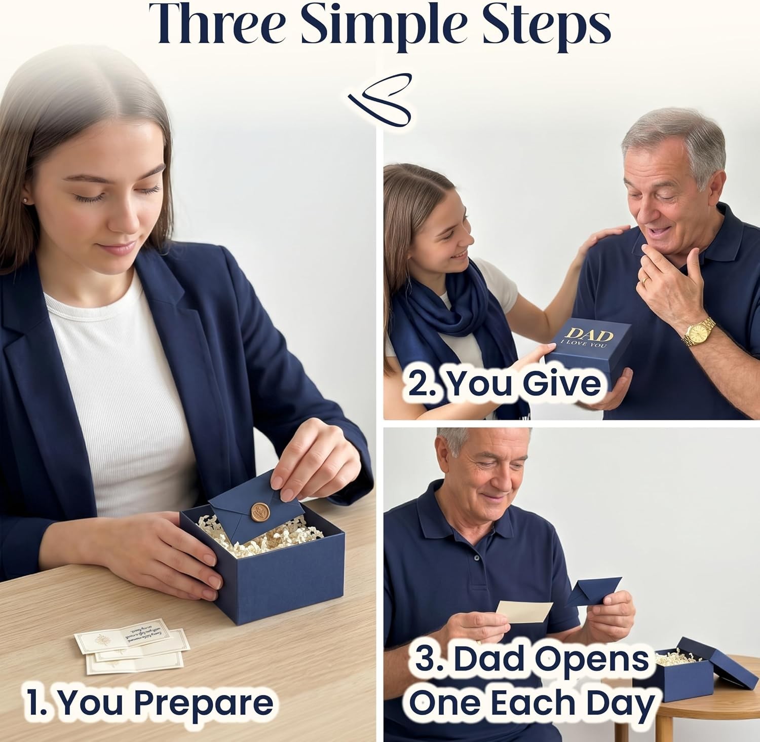 Emotional Father’s Day Gift: 60 Love Notes + Digital Surprise Experience