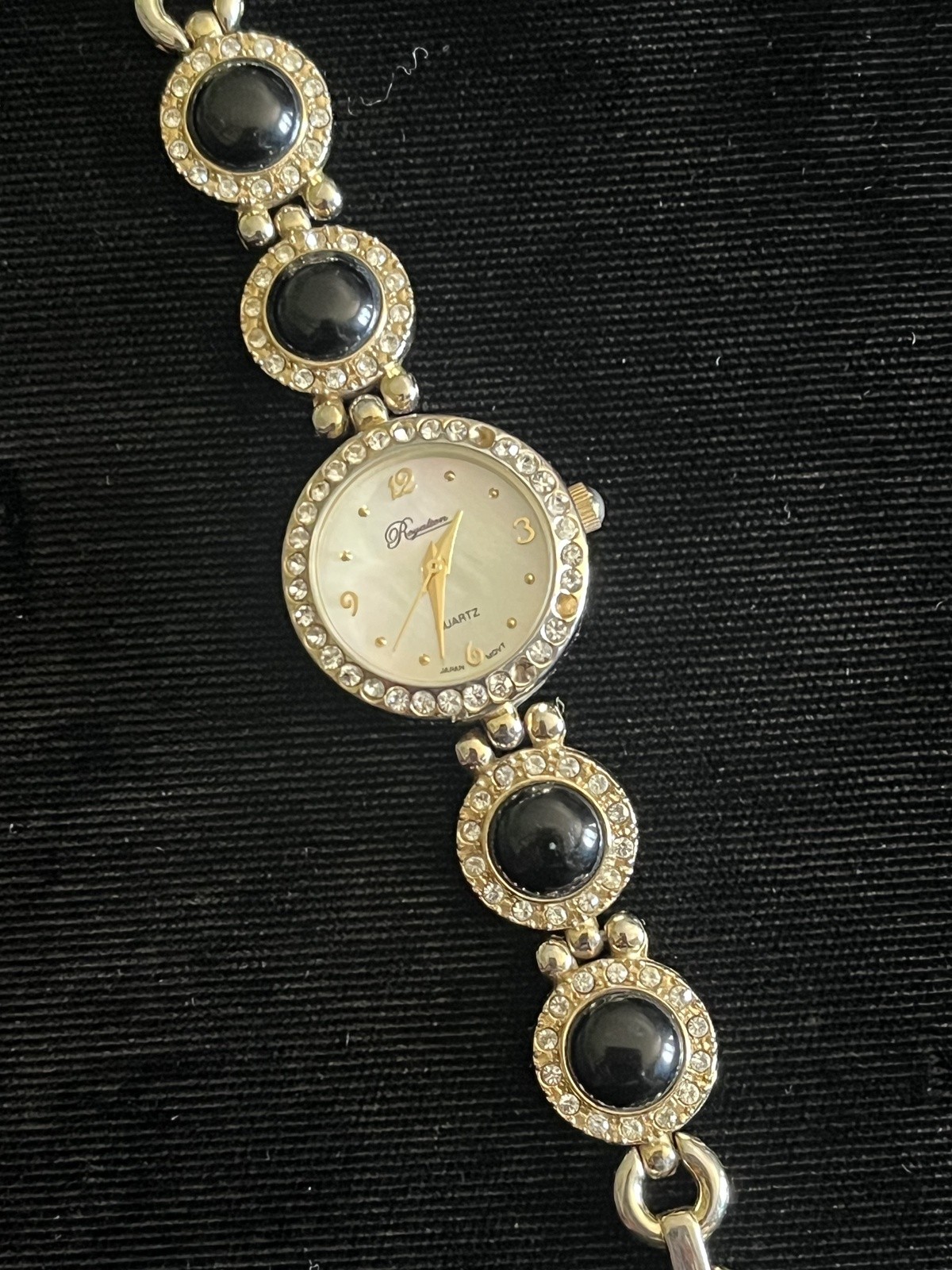 Royalton Womens Mother of Pearl Crystal Bracelet Watch V377