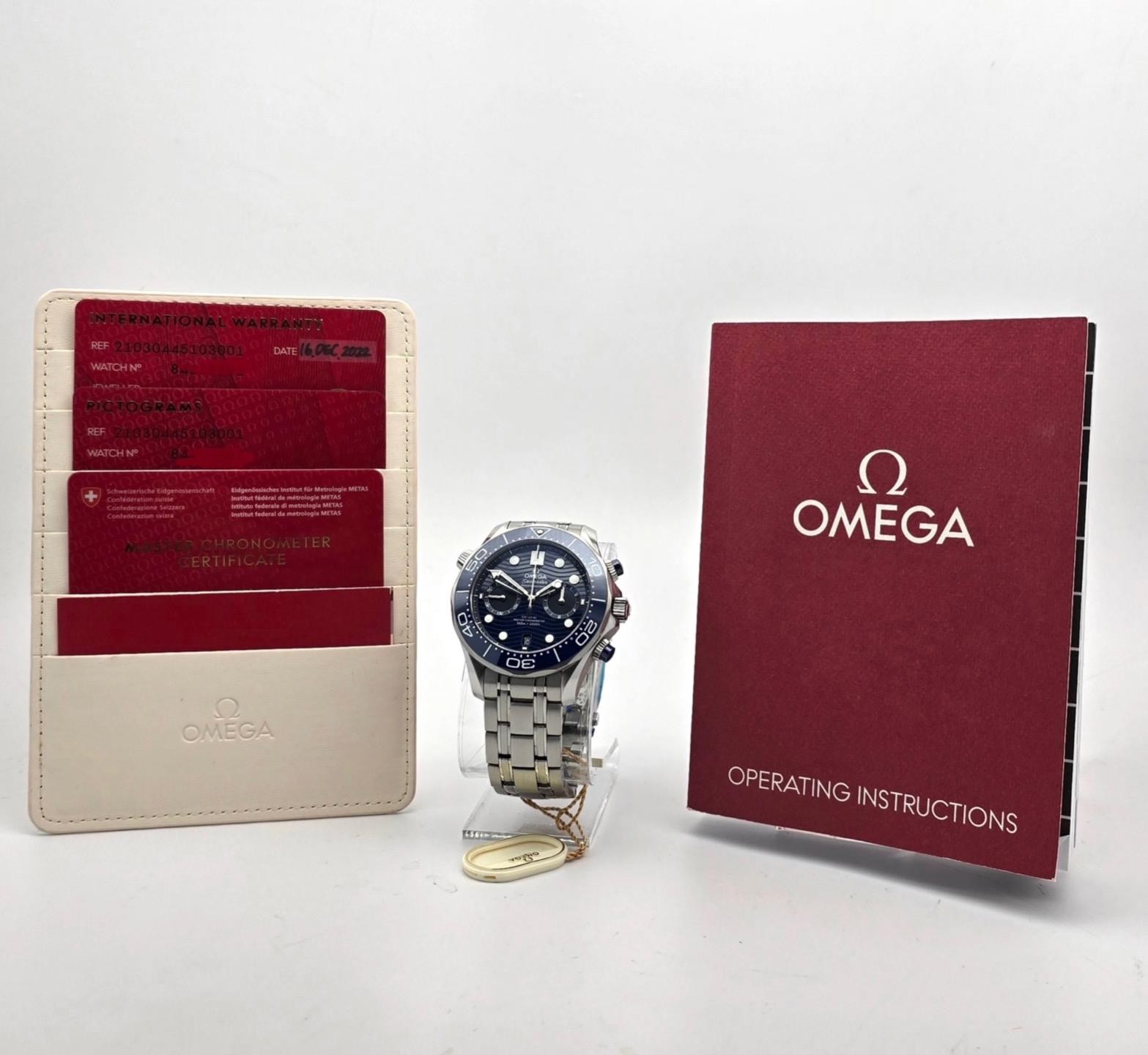 OMEGA SEAMASTER 210.30.44.51.03.001 BLUE DIAL EXCELLENT! VIDEO!