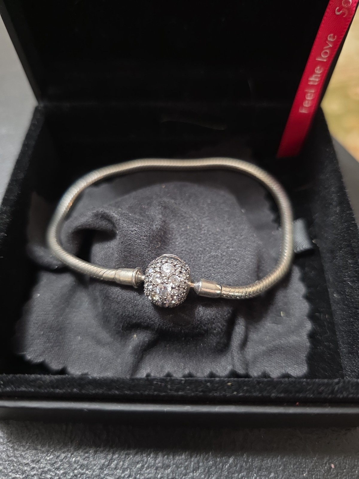 New Soufeel 925 Sterling Silver Charm Bracelet With Pave Cubic Zirconia Clasp In
