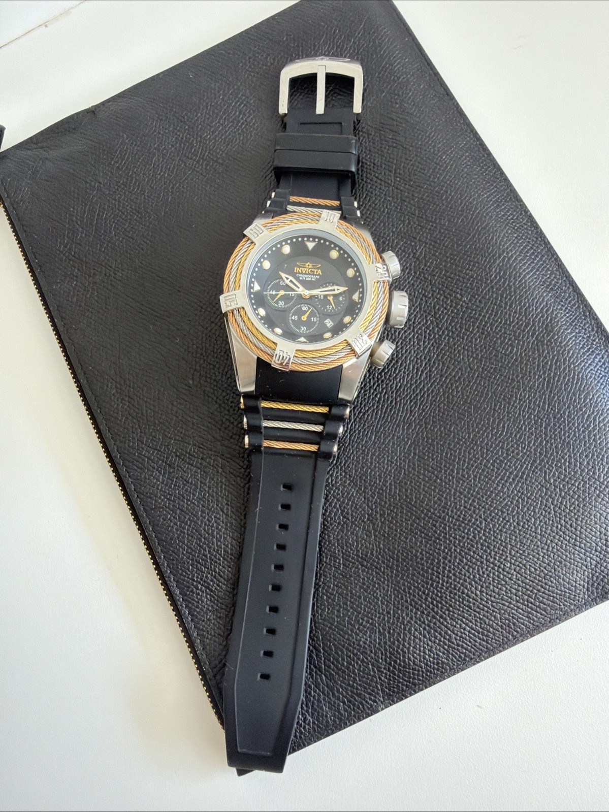 Invicta Bolt Zeus Men’s Watch – 53mm, Steel, Gold, Black (37192)