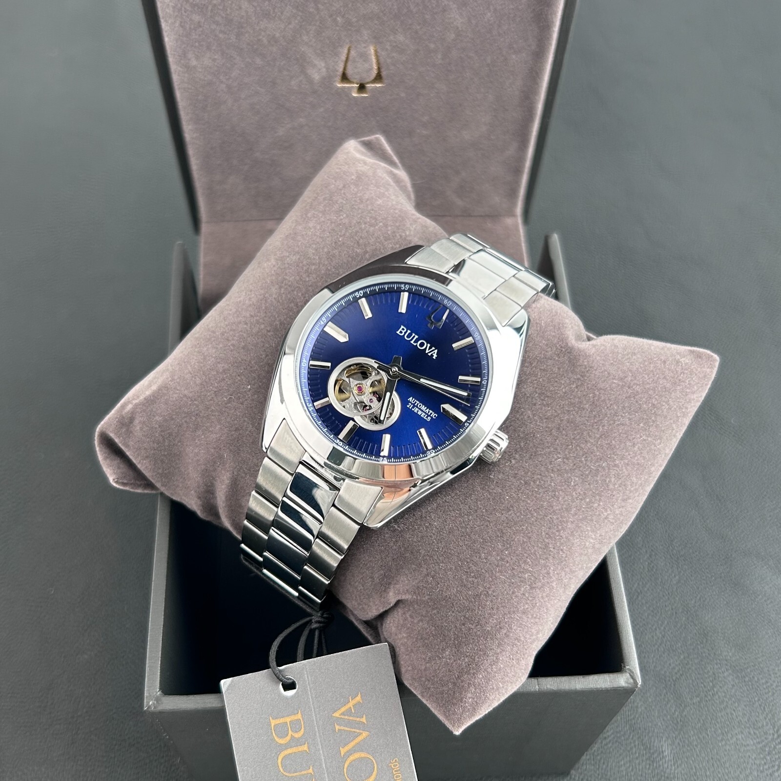 Bulova Surveyor 96A275 Blue Dial Men’s classic Automatic Chronograph 42mm