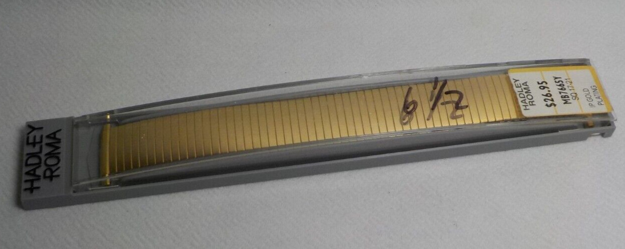 Hadley Roma MB7665Y SQ 17-21mm Stretch Stainless Watch Band Bracelet #1