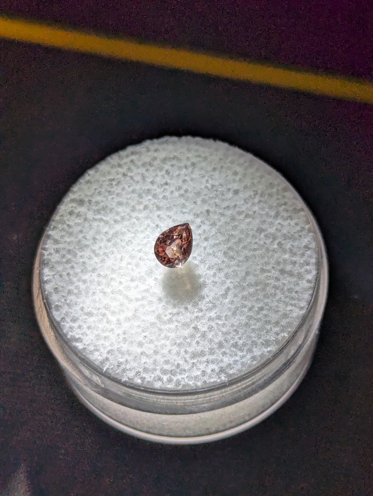 0.36ct Natural Pinkish Purple Sapphire Pear 4.7×3.5mm Songea Unheated Loose Gem