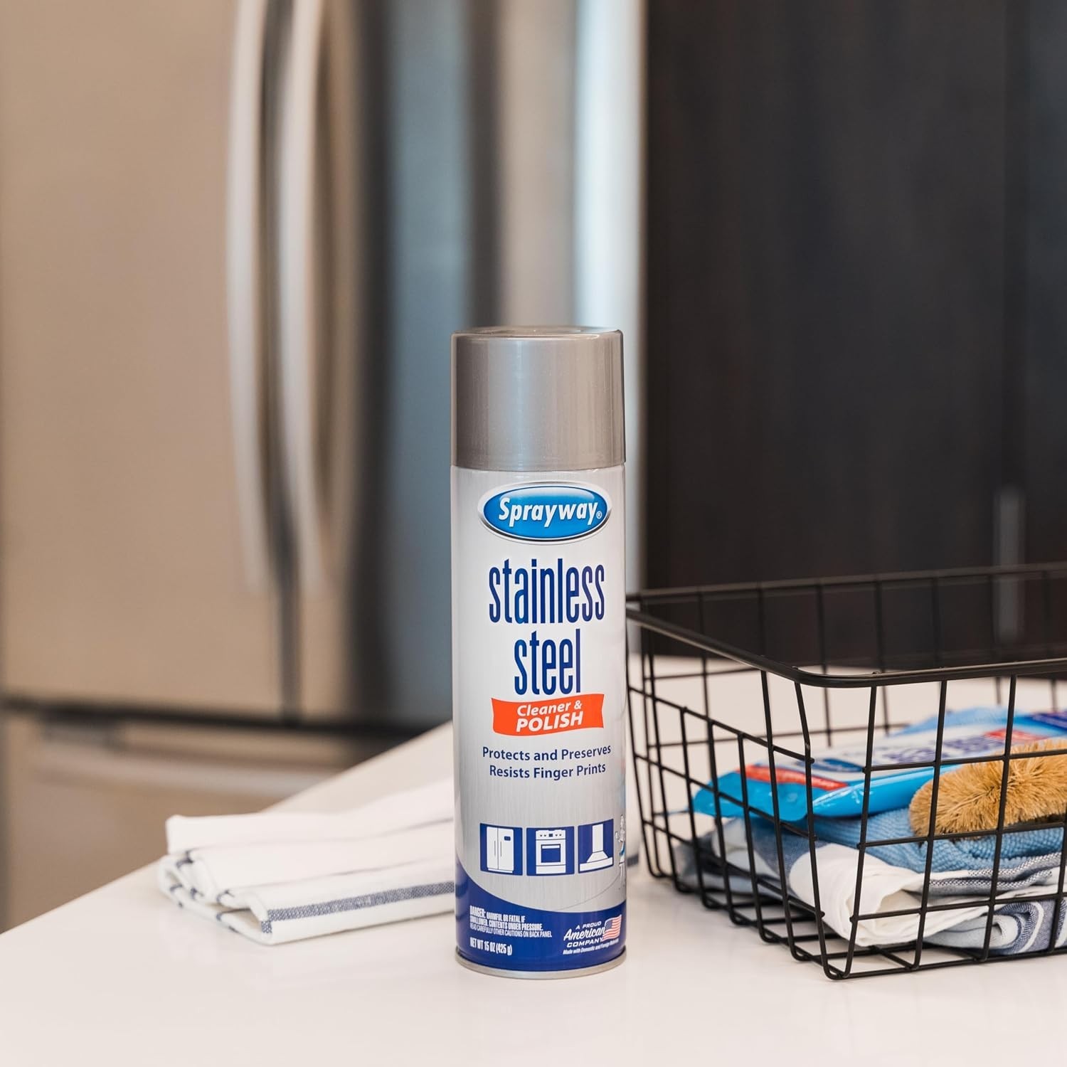 Residue-Free Water-Based Stainless Steel Cleaner – 15 Oz for Gleaming Surfaces