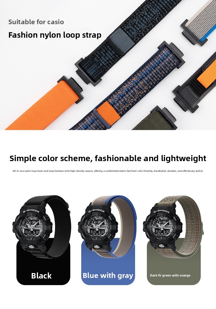 For Casio G-SHOCK GA100 DW-5600 Quality Nylon Sports Watch Band Straps Mens