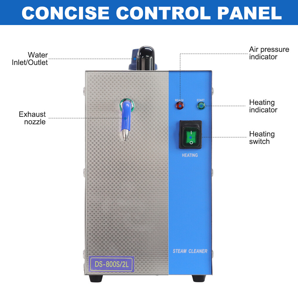 2L 1300W Professional Jewelry Steam Cleaner Gem Washer Electric Cleaning 140℃